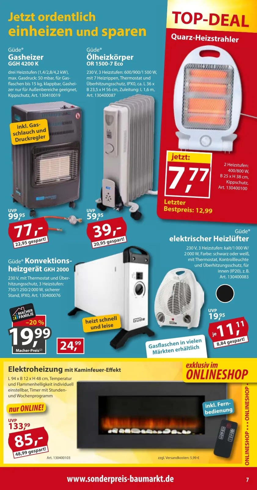 Sonderpreis Baumarkt Prospekt (ab 19.10.2026) zum Blättern - Seite 7
