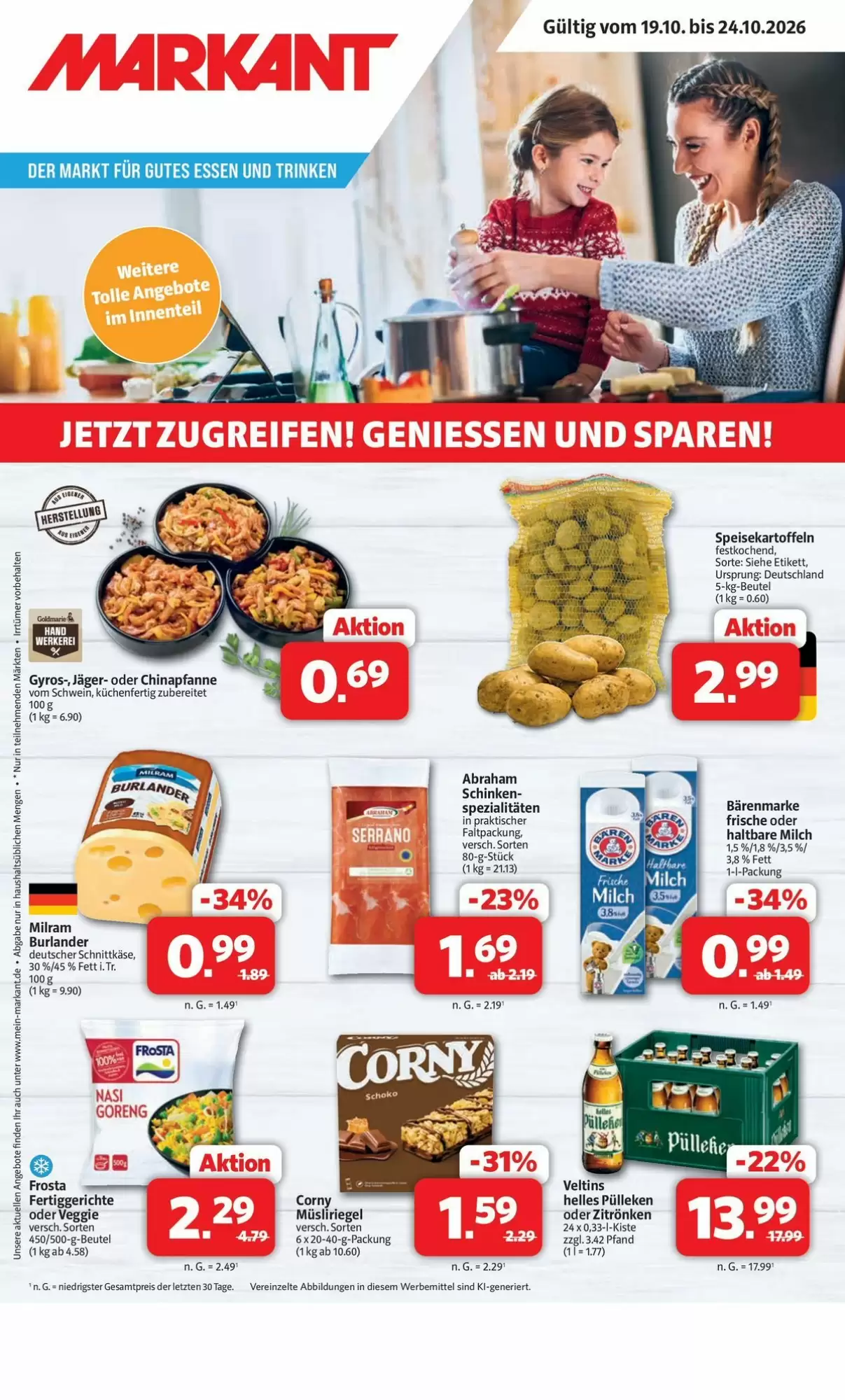 Markant Markt Prospekt (ab 19.10.2026) zum Blättern - Seite 1