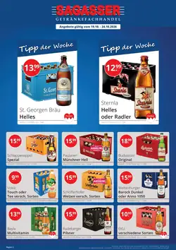 Sagasser Prospekt (ab 19.10.2026) zum Blättern