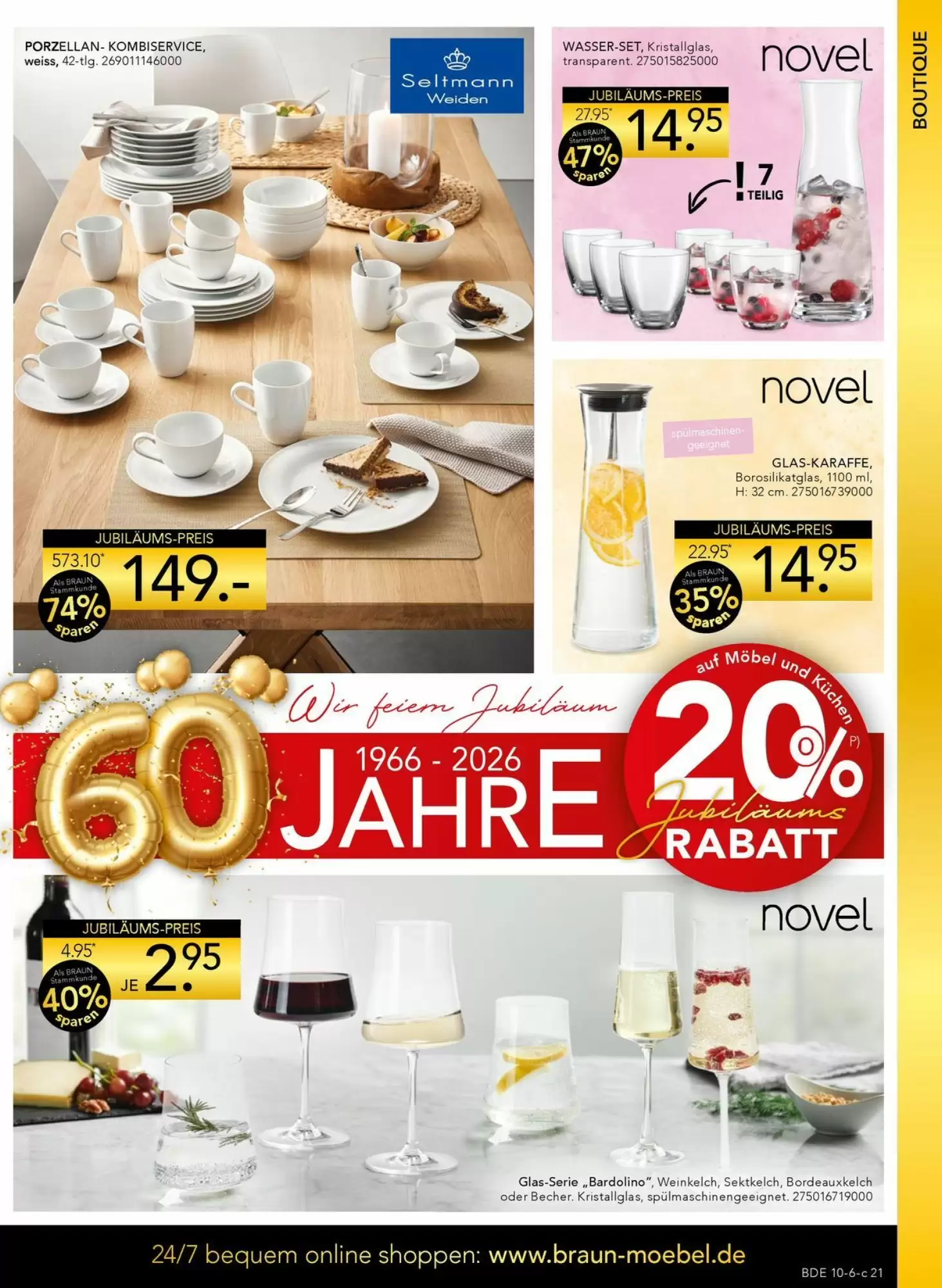 Möbel Braun Prospekt (ab 20.10.2026) zum Blättern - Seite 21