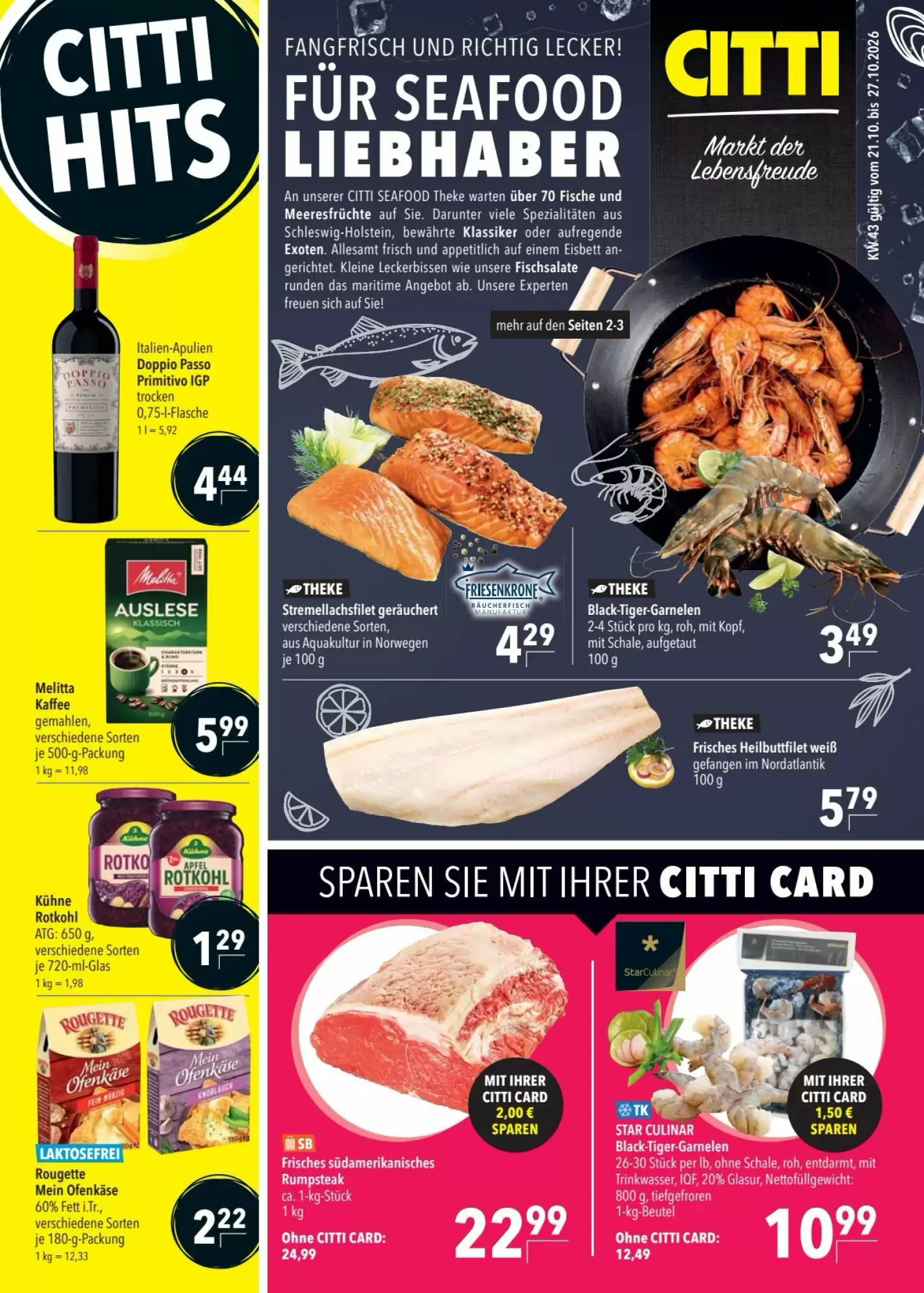 CITTI Markt Prospekt (ab 21.10.2026) zum Blättern - Seite 1