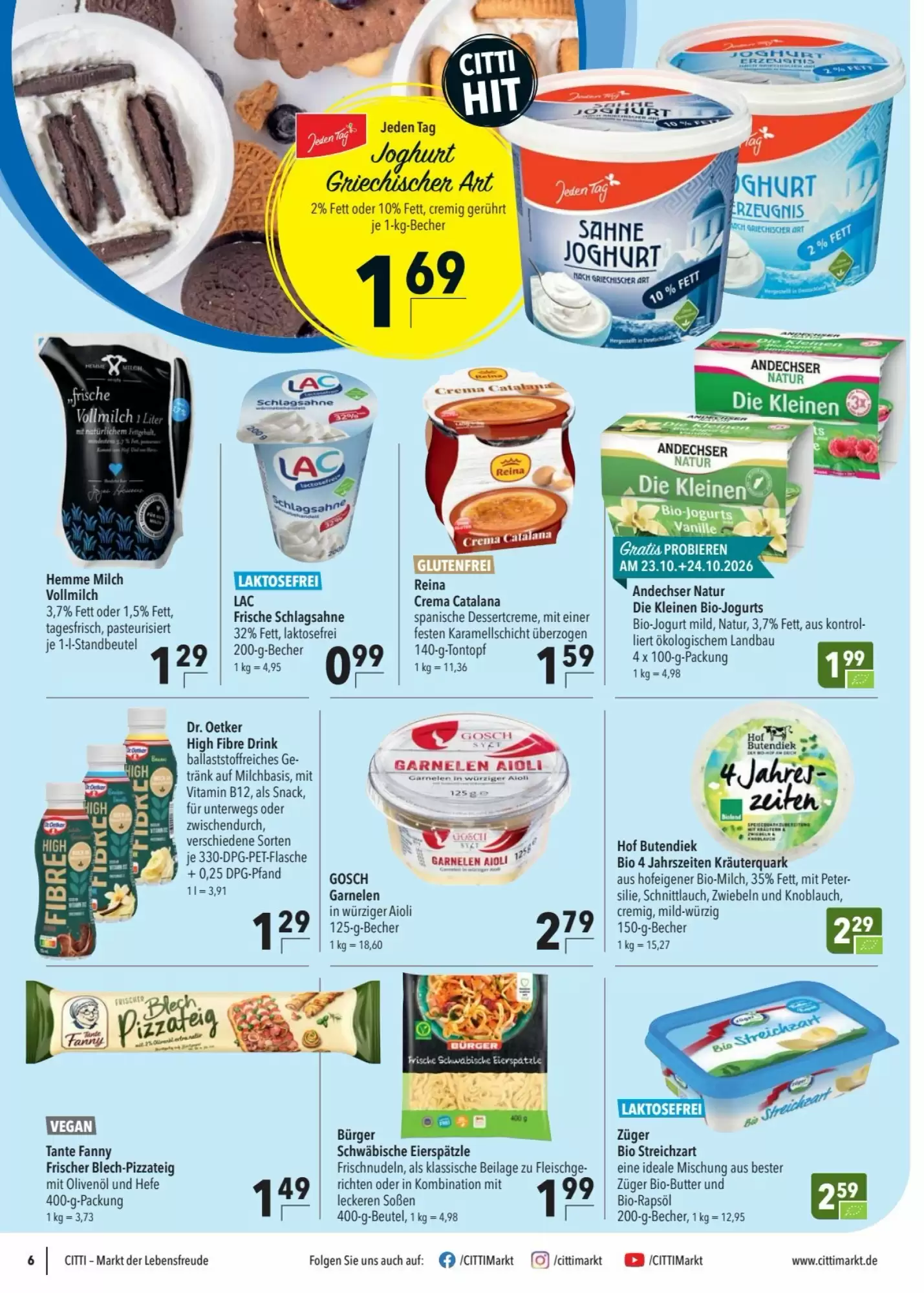 CITTI Markt Prospekt (ab 21.10.2026) zum Blättern - Seite 6
