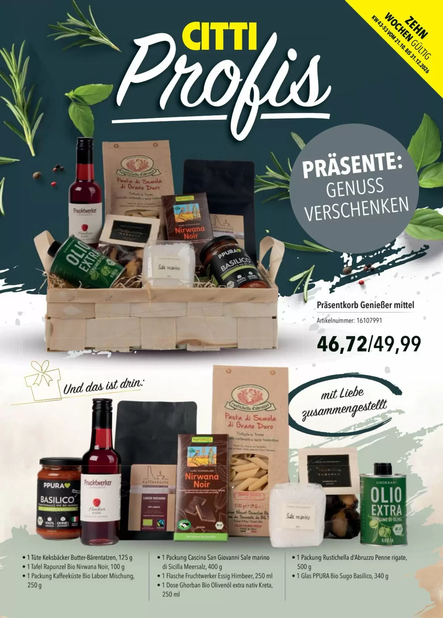 CITTI Markt Prospekt (ab 21.10.2026) zum Blättern - Seite 1