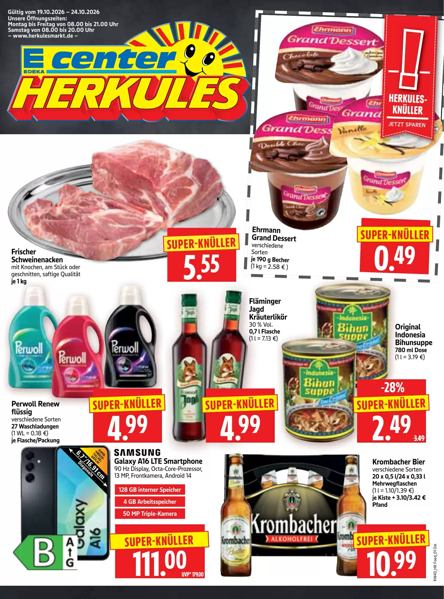 Edeka Herkules Prospekt (ab 22.10.2026) zum Blättern - Seite 1