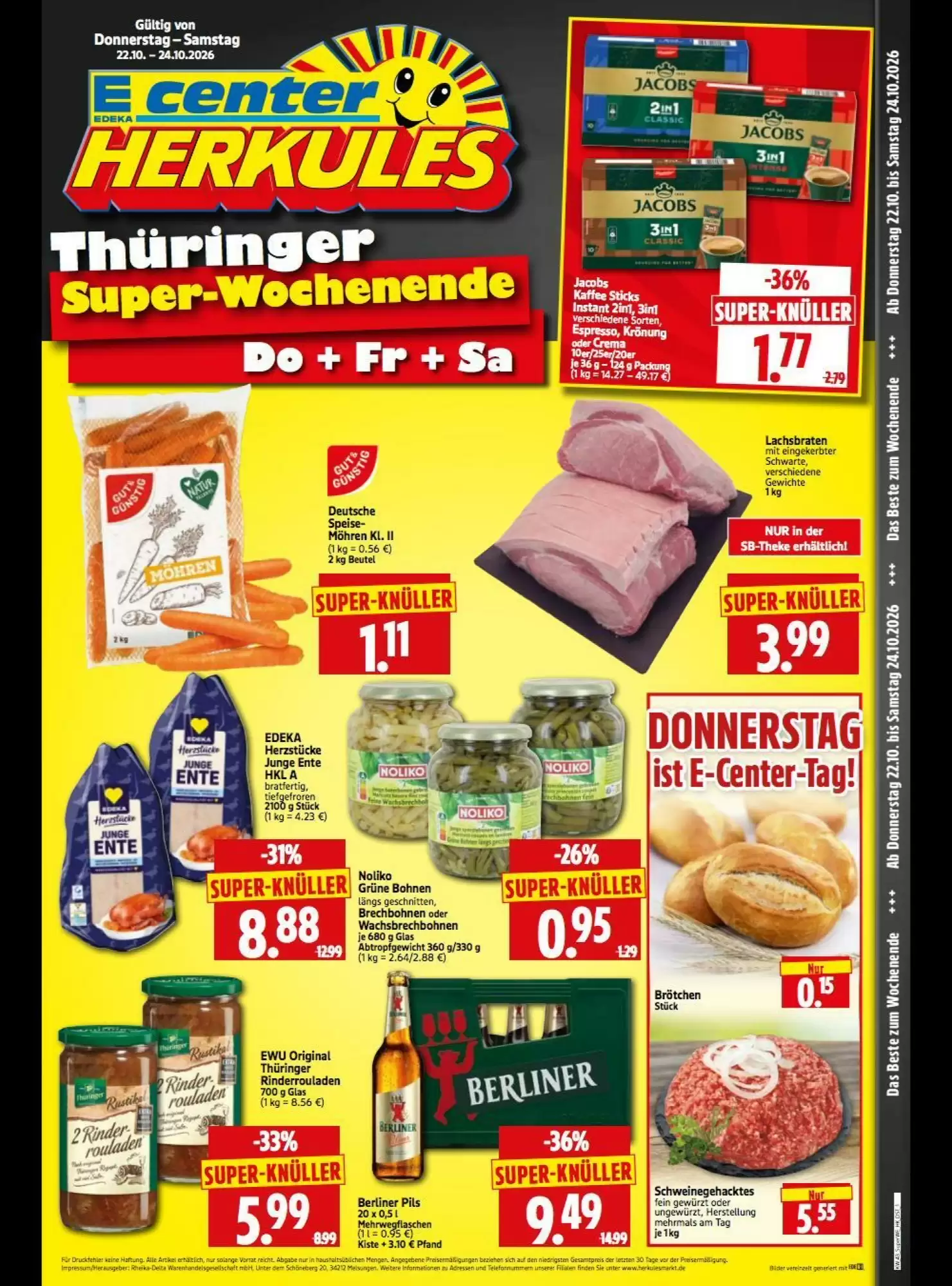 Edeka Herkules Prospekt (ab 22.10.2026) zum Blättern - Seite 1