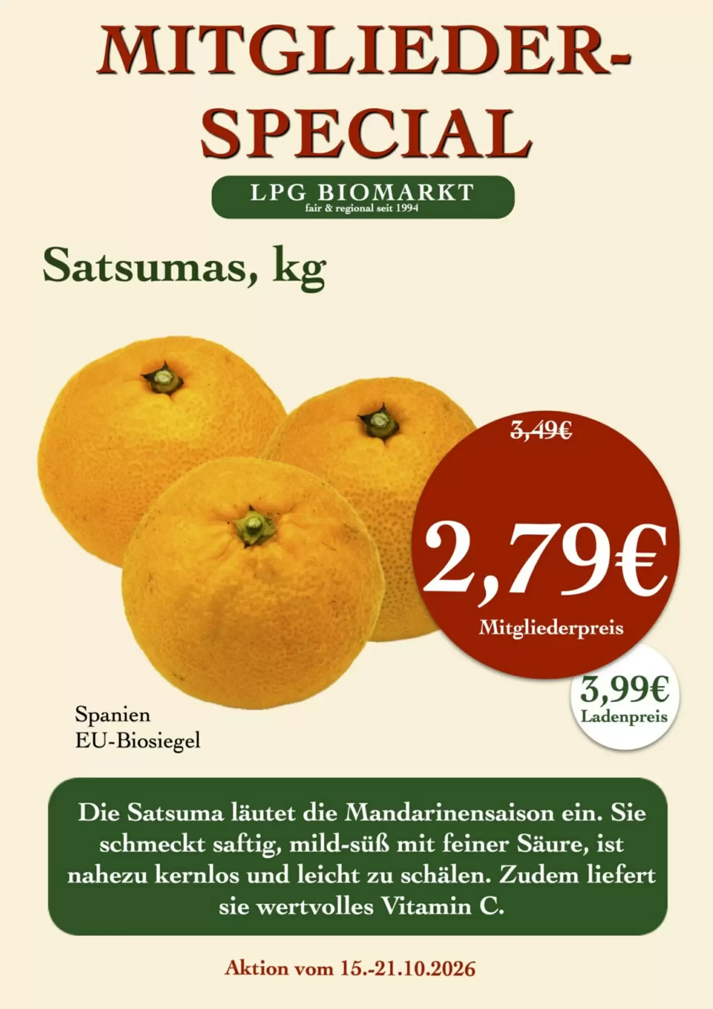 LPG Biomarkt Prospekt (ab 22.10.2026) zum Blättern - Seite 6