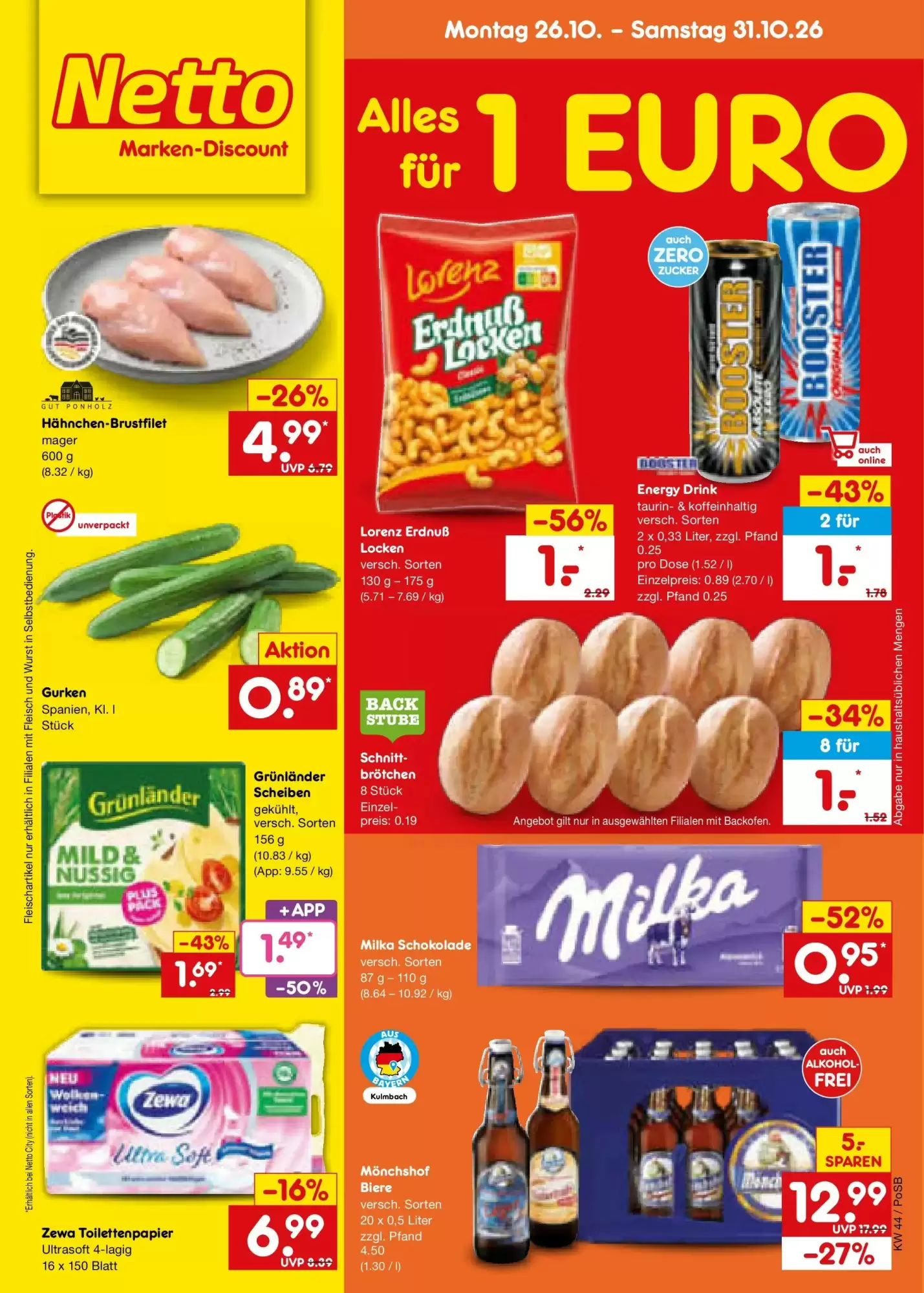Netto Marken-Discount Prospekt (ab 25.10.2026) zum Blättern - Seite 1
