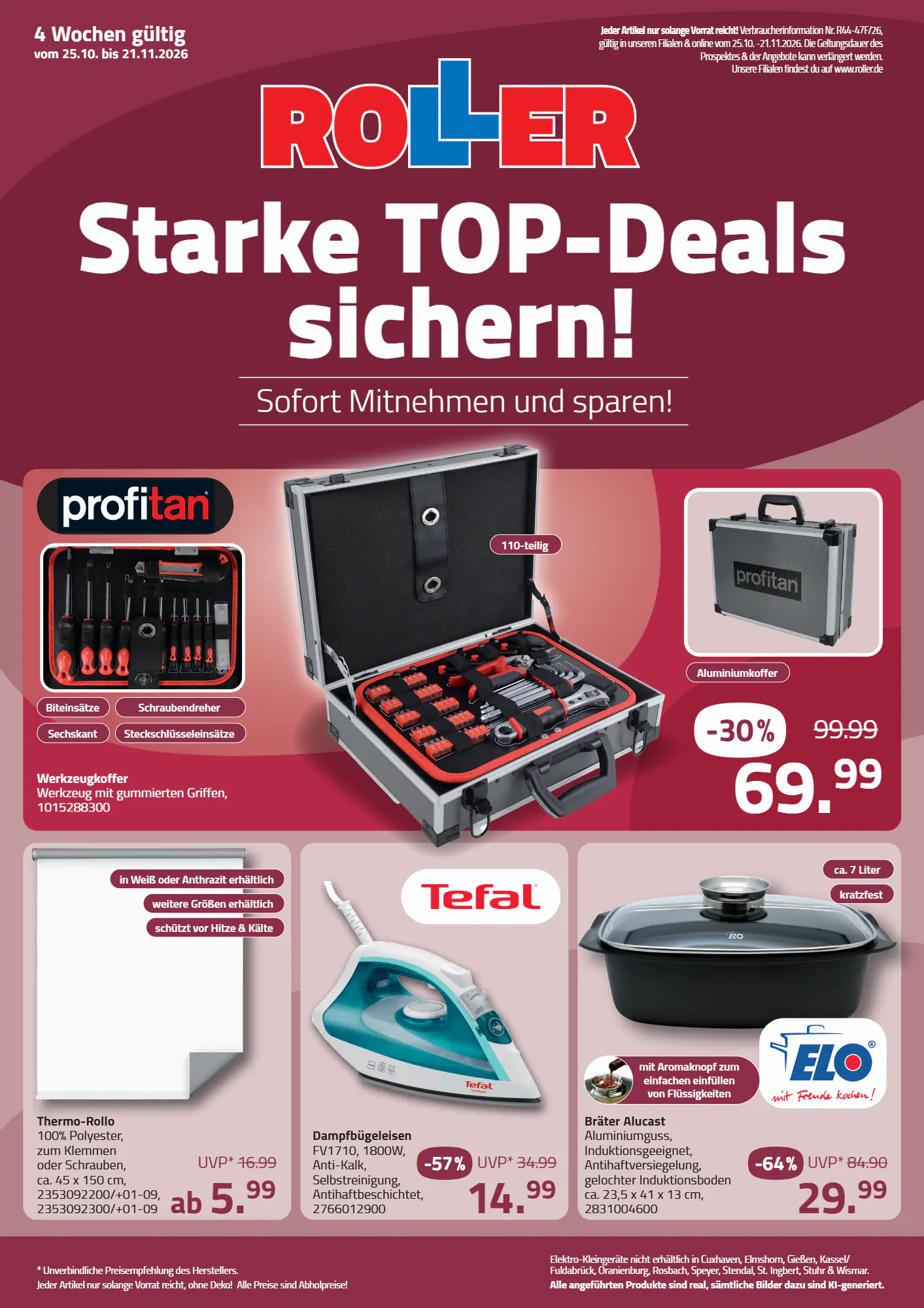 ROLLER Prospekt (ab 25.10.2026) zum Blättern - Seite 1