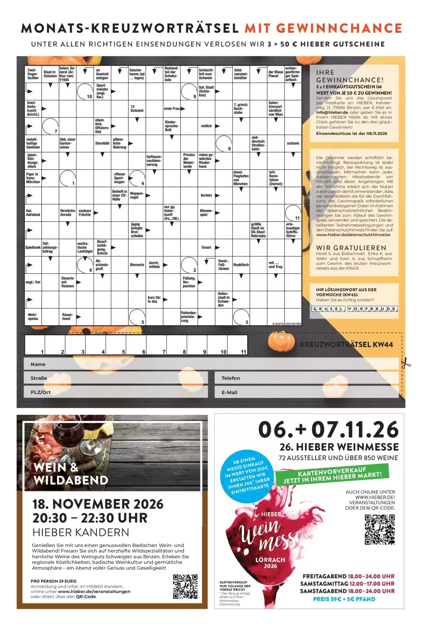 Hieber's Frische Center Prospekt (ab 25.10.2026) zum Blättern - Seite 15