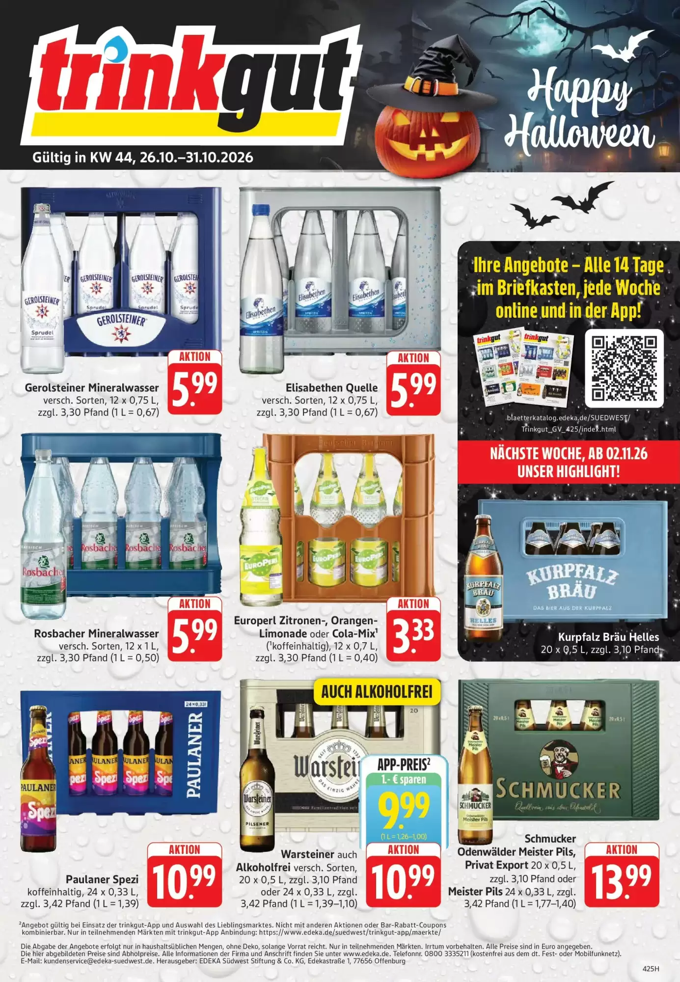 trinkgut Prospekt (ab 25.10.2026) zum Blättern - Seite 1