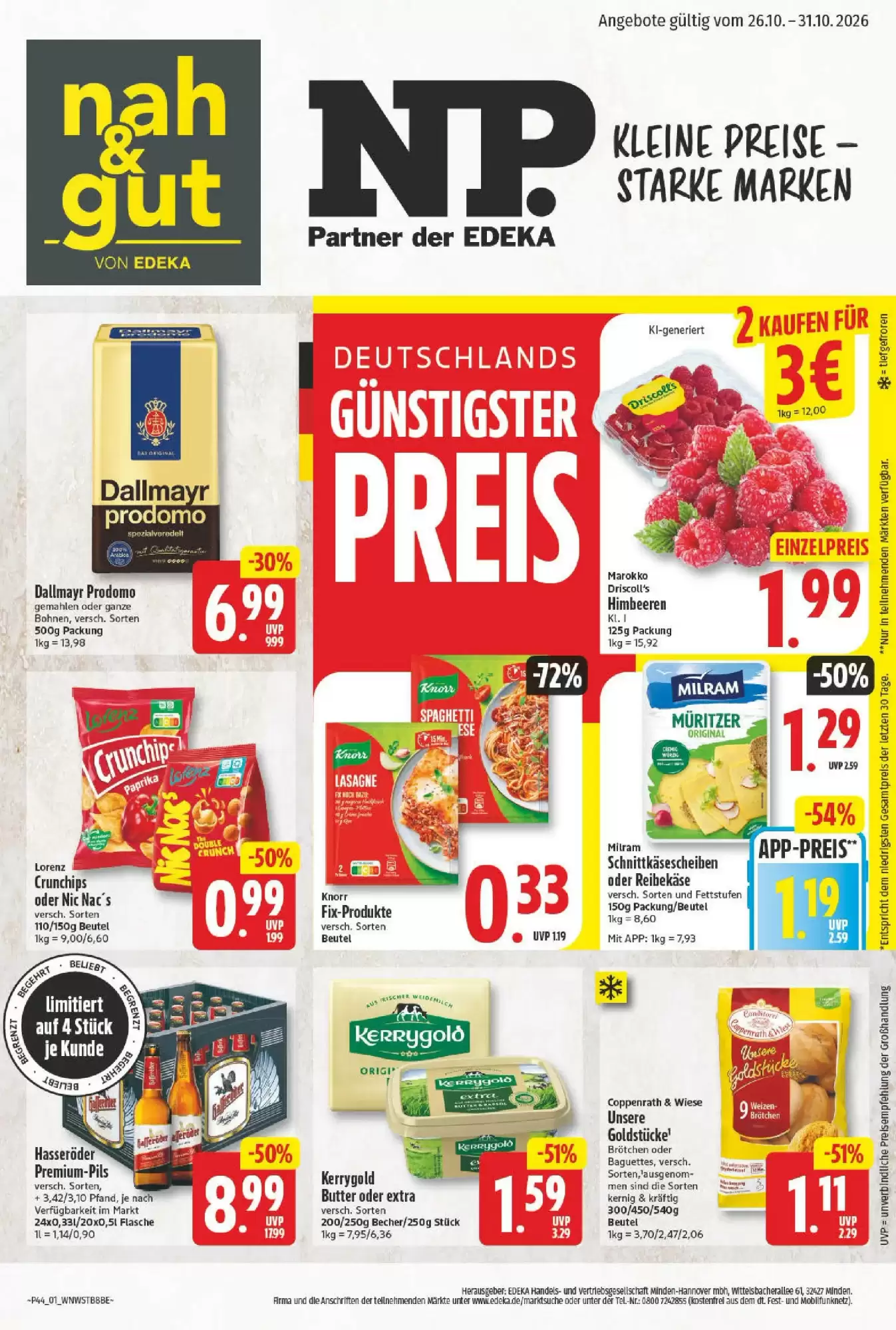 nah & gut Prospekt (ab 25.10.2026) zum Blättern - Seite 1