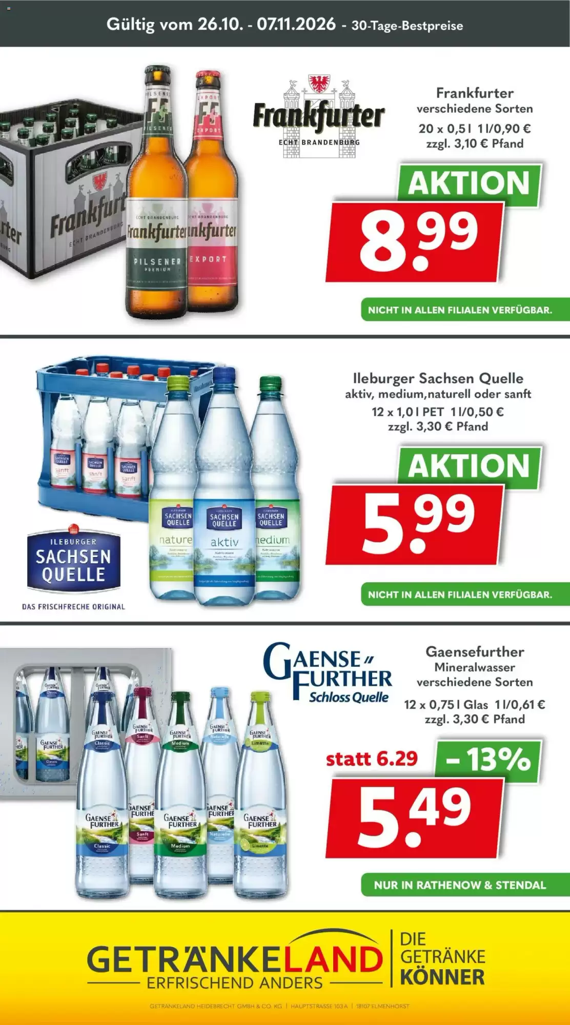 Getränkeland Prospekt (ab 26.10.2026) zum Blättern - Seite 7