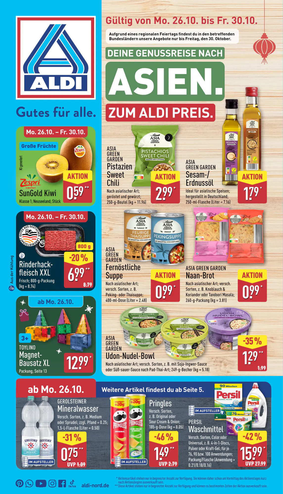 Aldi Nord Prospekt (ab 26.10.2026) zum Blättern - Seite 1