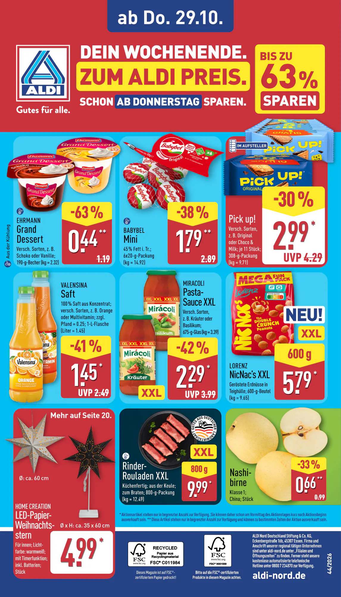 Aldi Nord Prospekt (ab 26.10.2026) zum Blättern - Seite 37