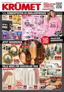 Krümet Sonderposten Prospekt (ab 26.10.2026) zum Blättern