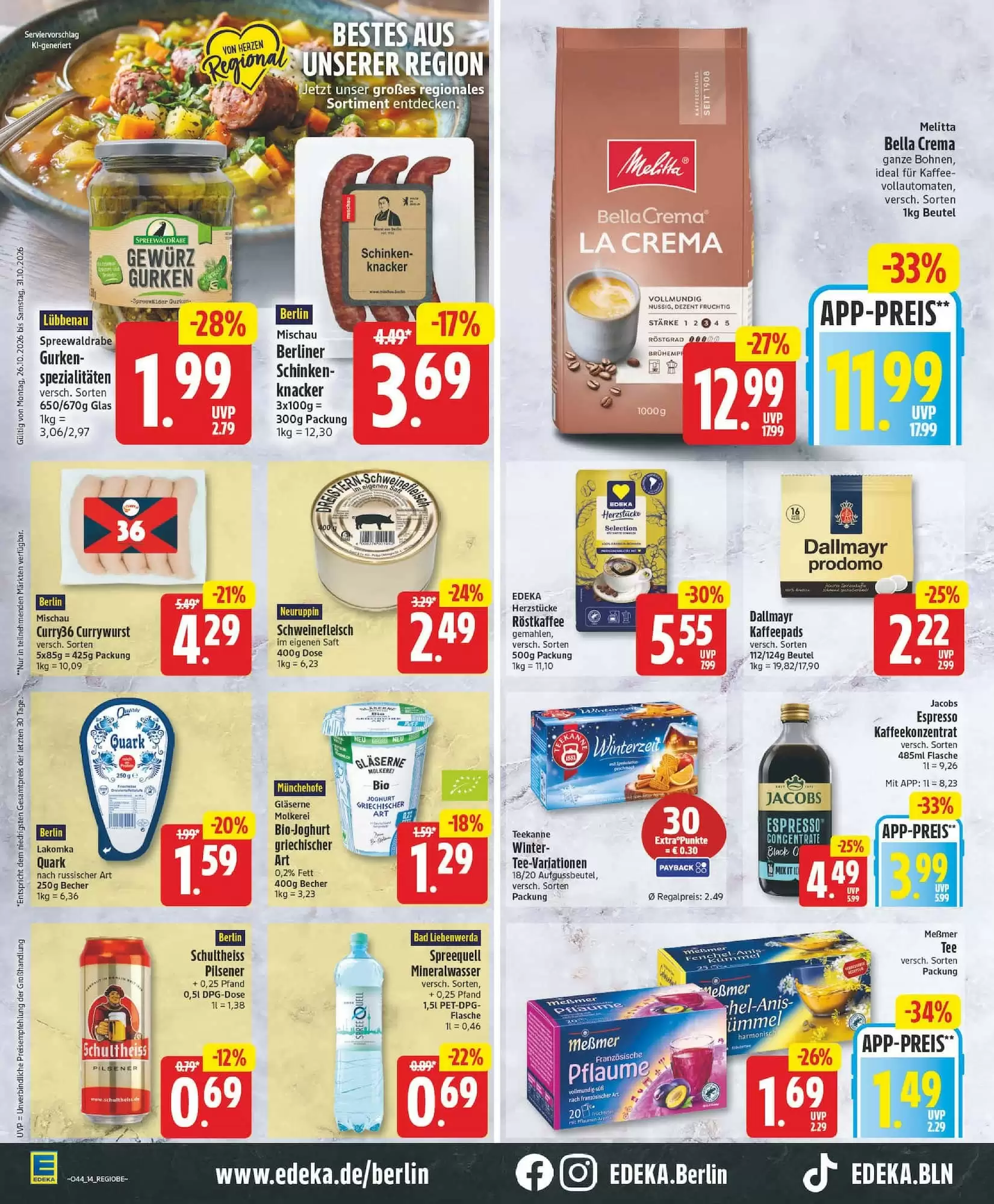 Edeka Prospekt (ab 26.10.2026) zum Blättern - Seite 14