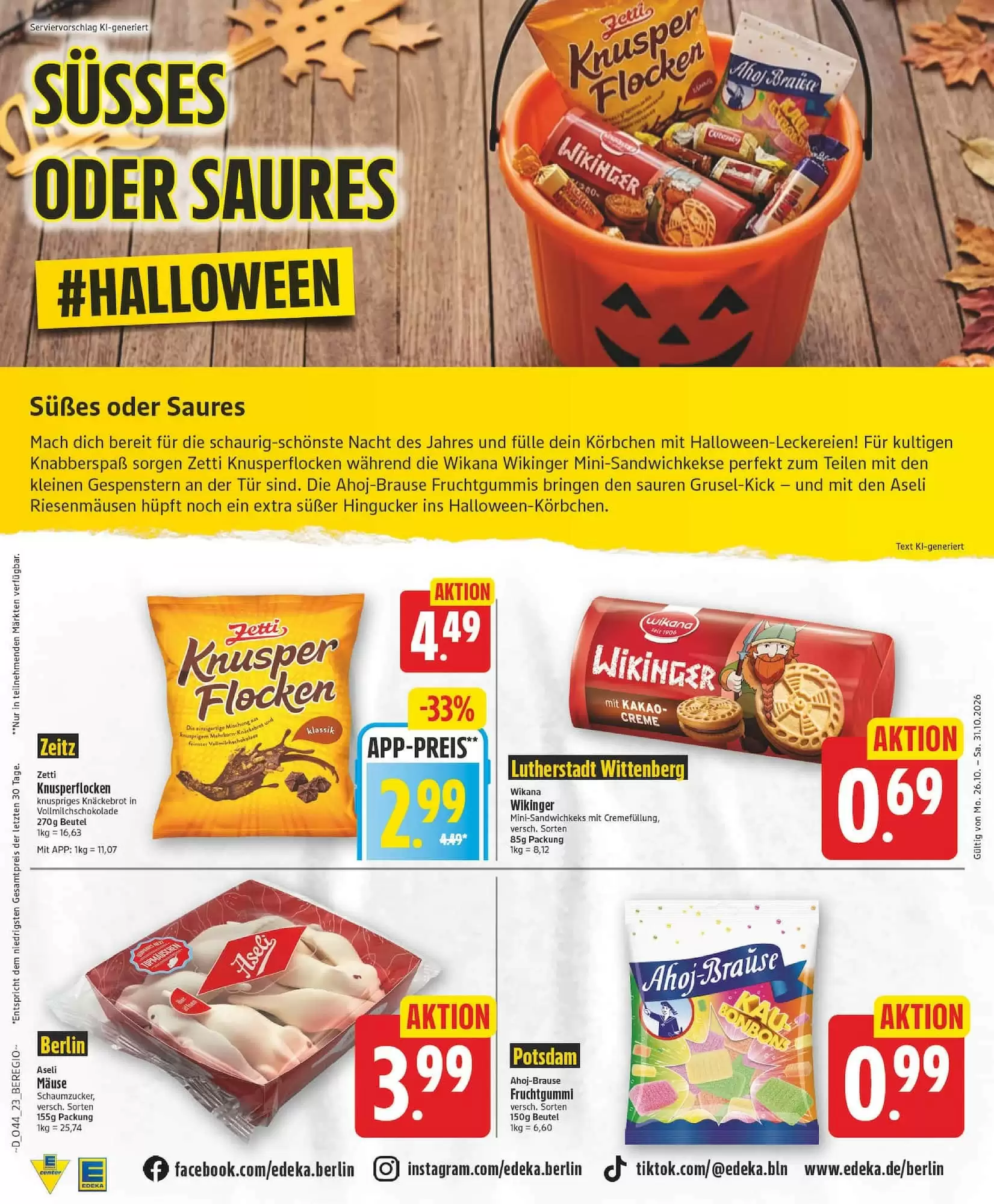 Edeka Prospekt (ab 26.10.2026) zum Blättern - Seite 23