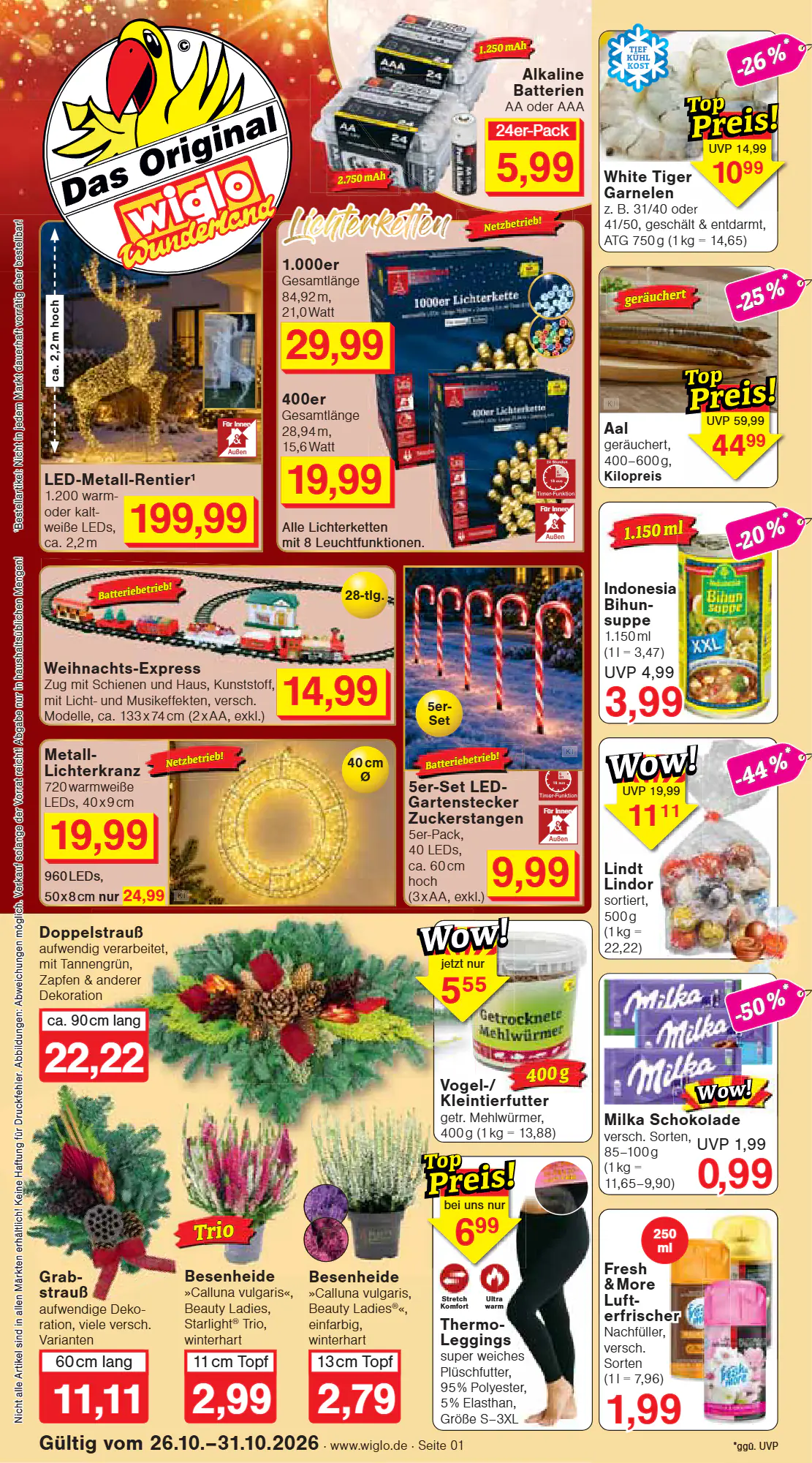 Wiglo Wunderland Prospekt (ab 26.10.2026) zum Blättern - Seite 1
