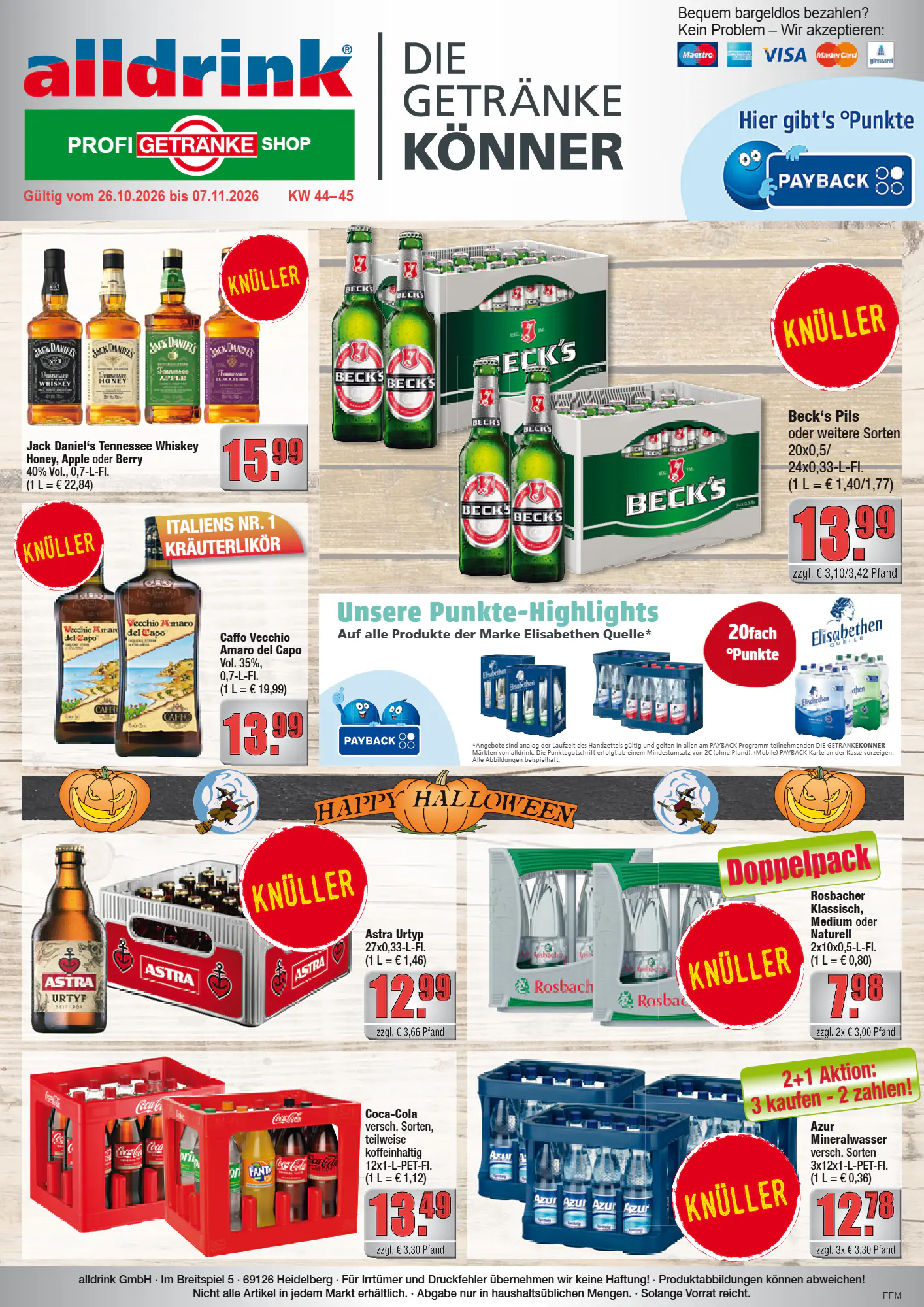 alldrink Prospekt (ab 26.10.2026) zum Blättern - Seite 1