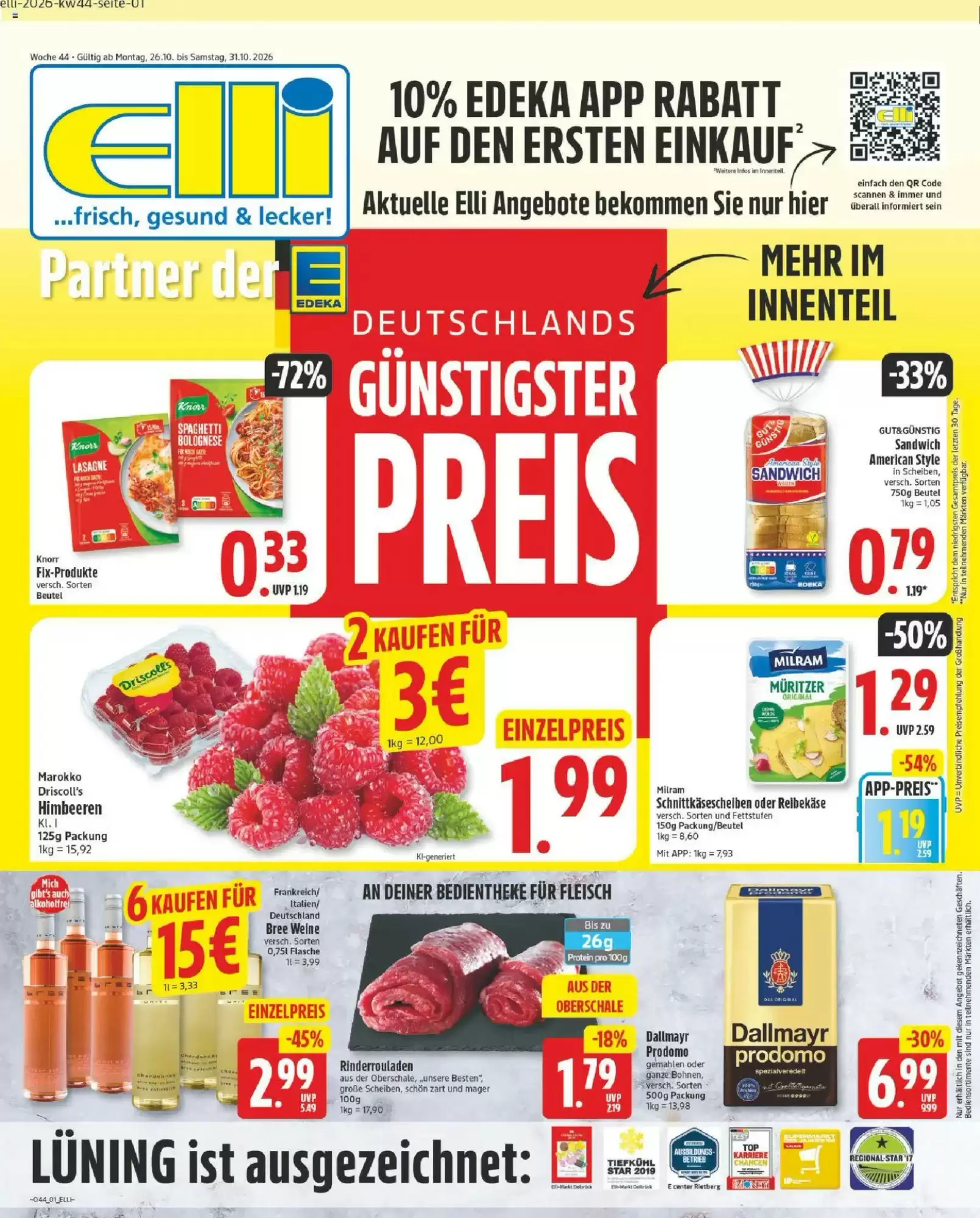 Elli Markt Prospekt (ab 26.10.2026) zum Blättern - Seite 1