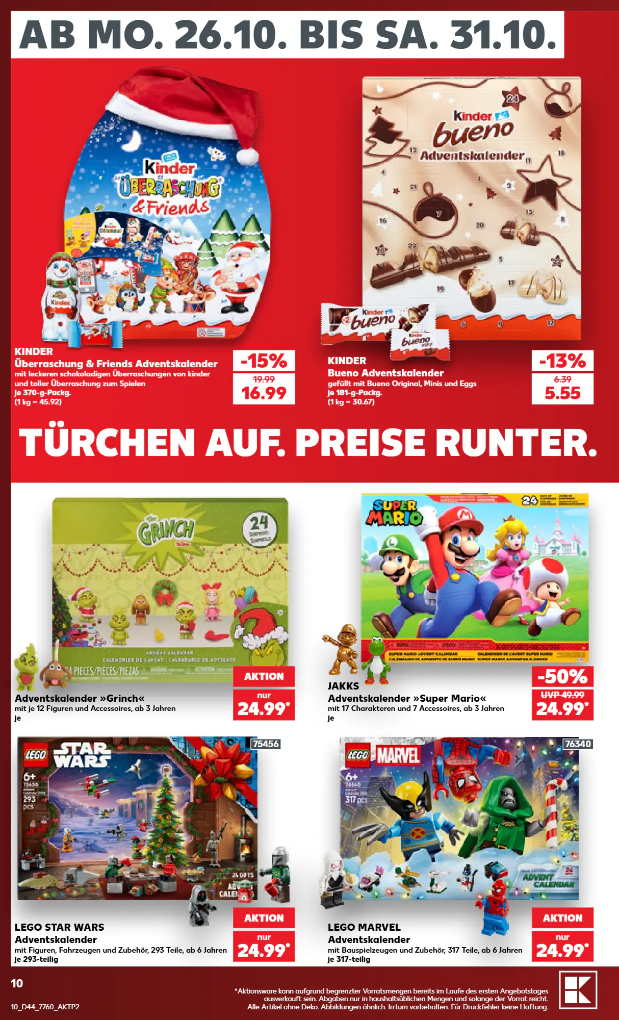 Kaufland Prospekt (ab 26.10.2026) zum Blättern - Seite 10