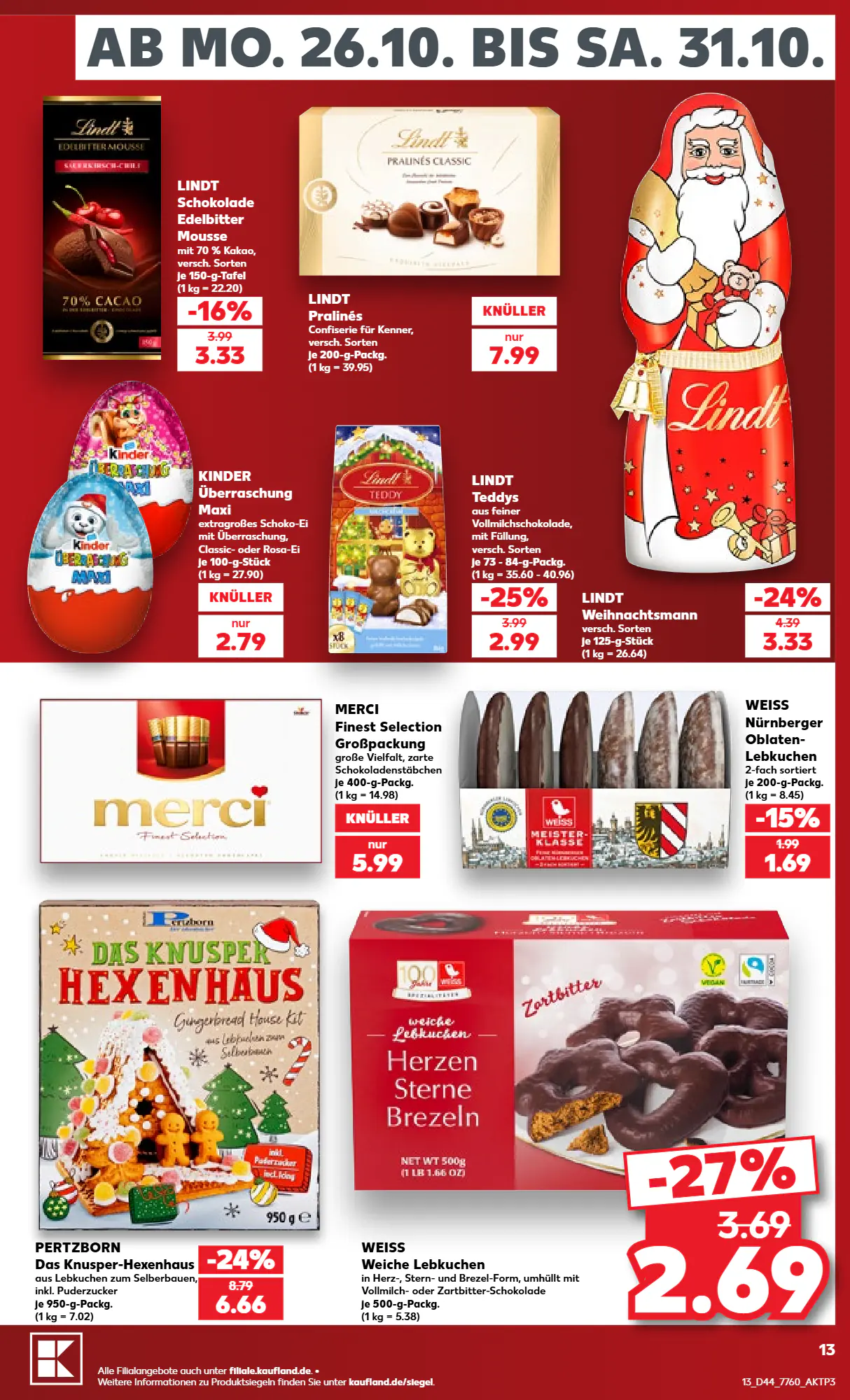 Kaufland Prospekt (ab 26.10.2026) zum Blättern - Seite 13
