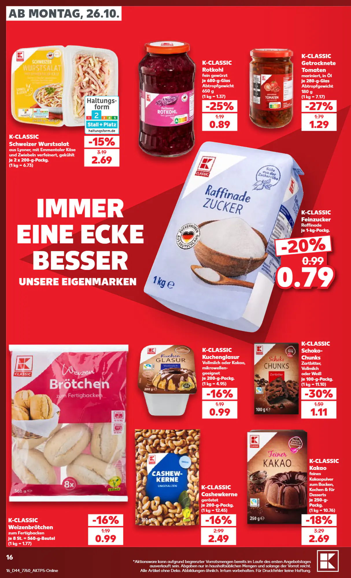 Kaufland Prospekt (ab 26.10.2026) zum Blättern - Seite 16