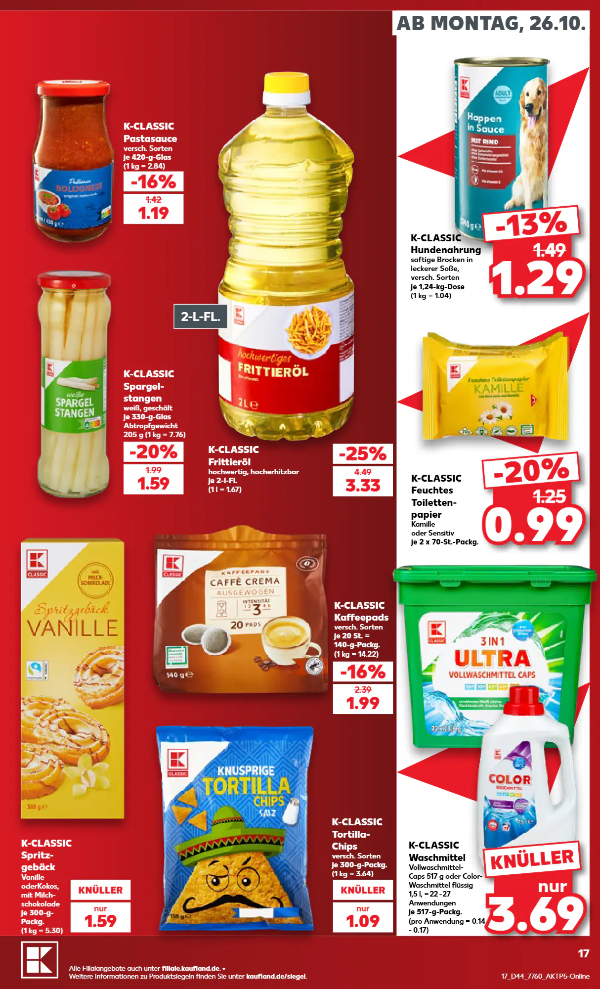 Kaufland Prospekt (ab 26.10.2026) zum Blättern - Seite 17