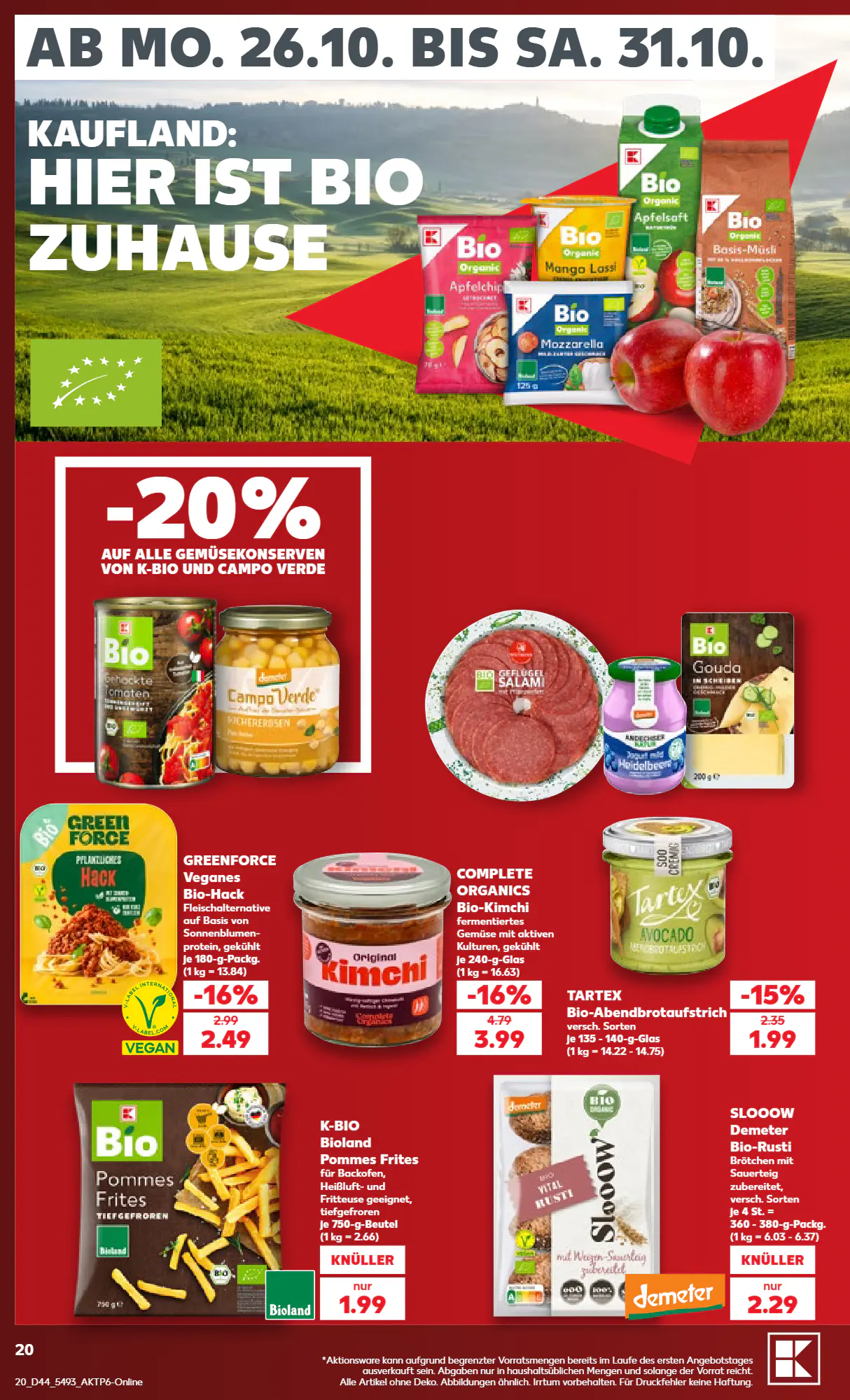 Kaufland Prospekt (ab 26.10.2026) zum Blättern - Seite 20
