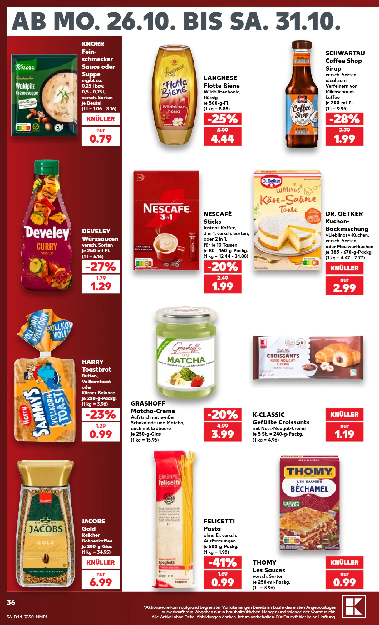 Kaufland Prospekt (ab 26.10.2026) zum Blättern - Seite 36