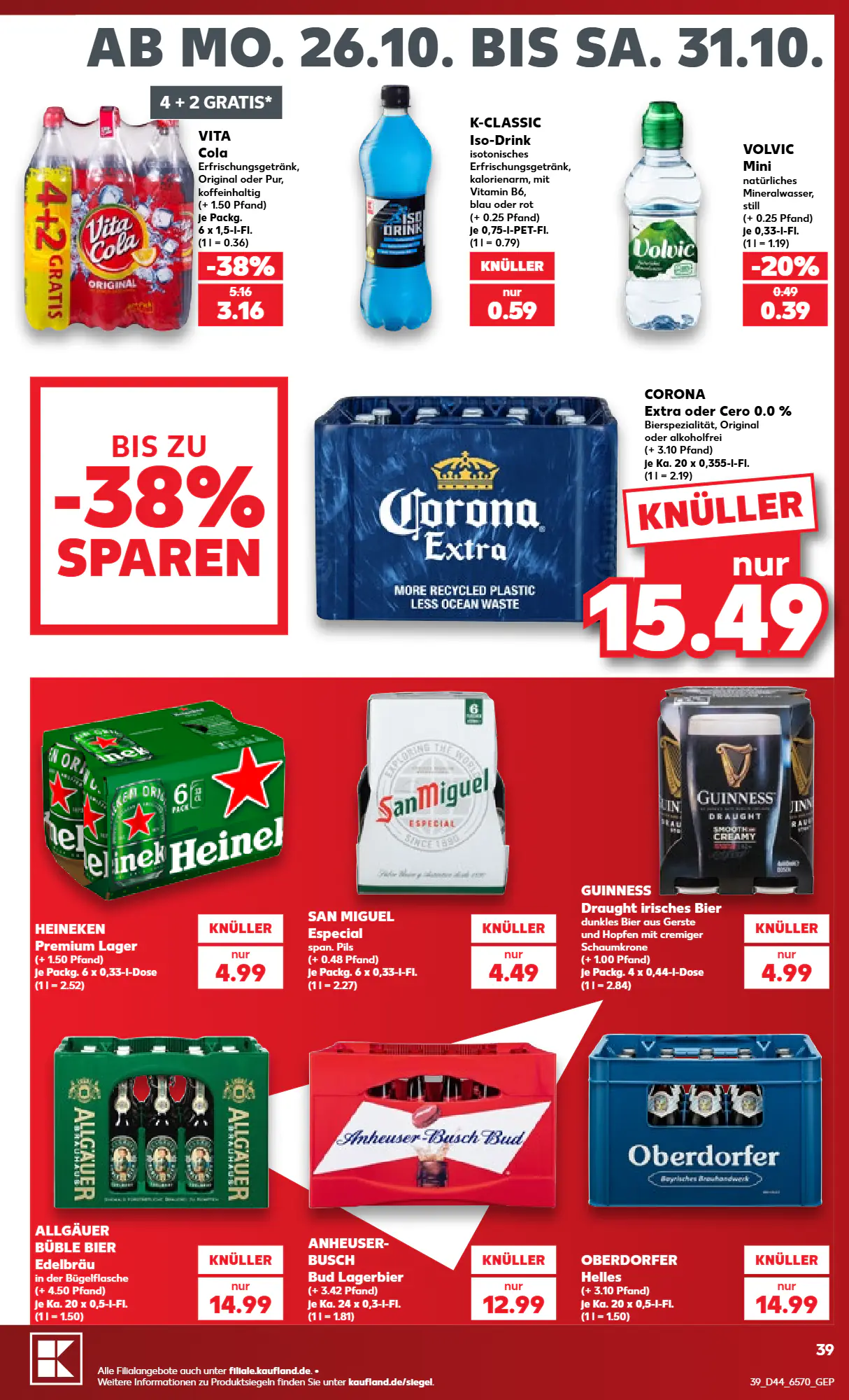 Kaufland Prospekt (ab 26.10.2026) zum Blättern - Seite 39