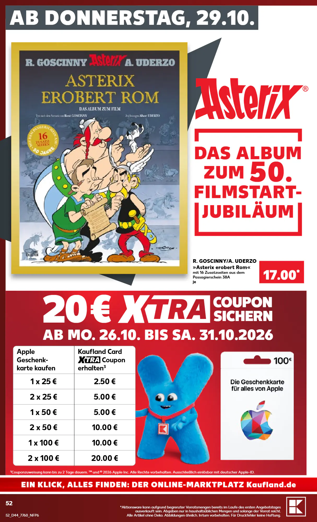 Kaufland Prospekt (ab 26.10.2026) zum Blättern - Seite 52