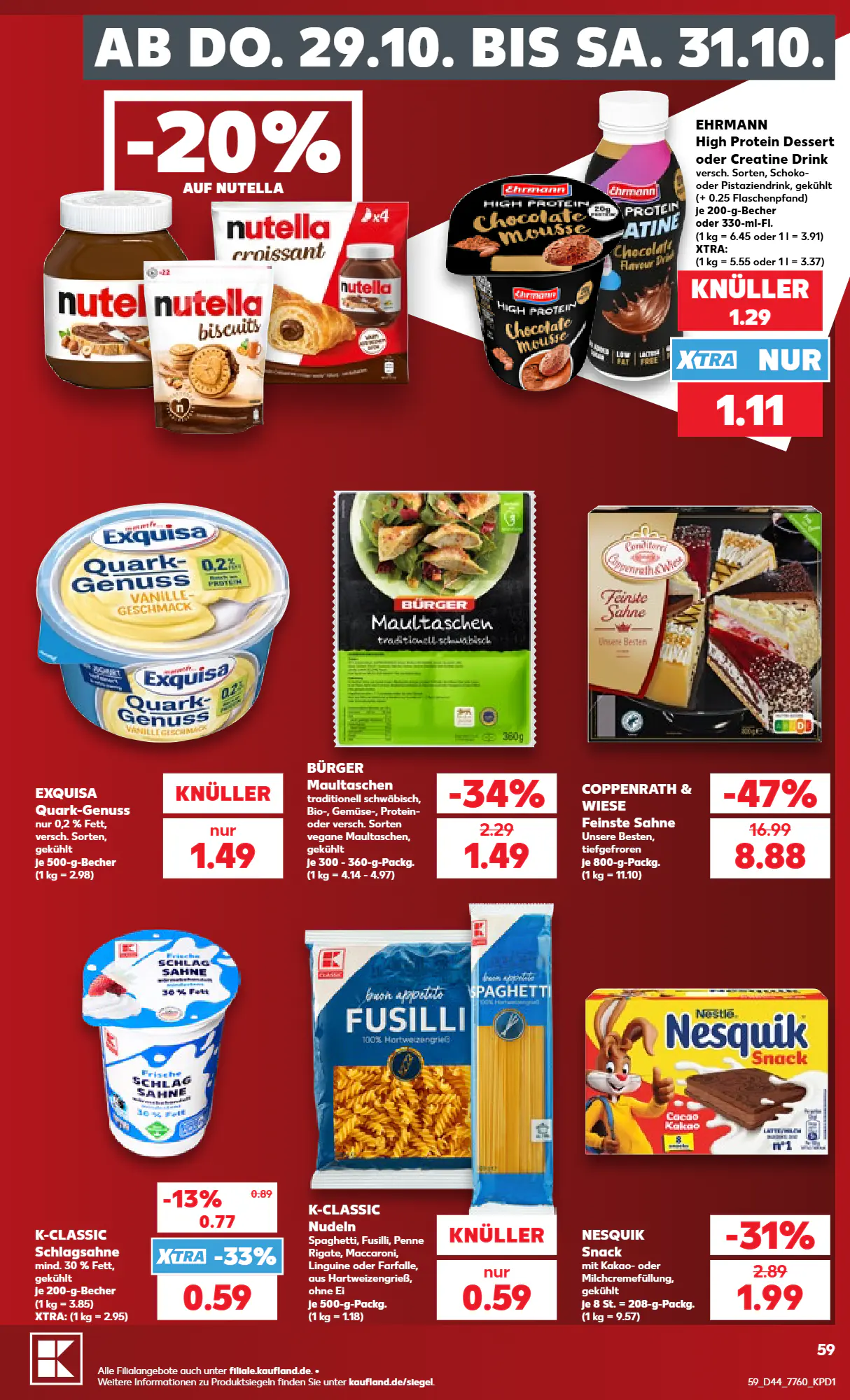 Kaufland Prospekt (ab 26.10.2026) zum Blättern - Seite 59