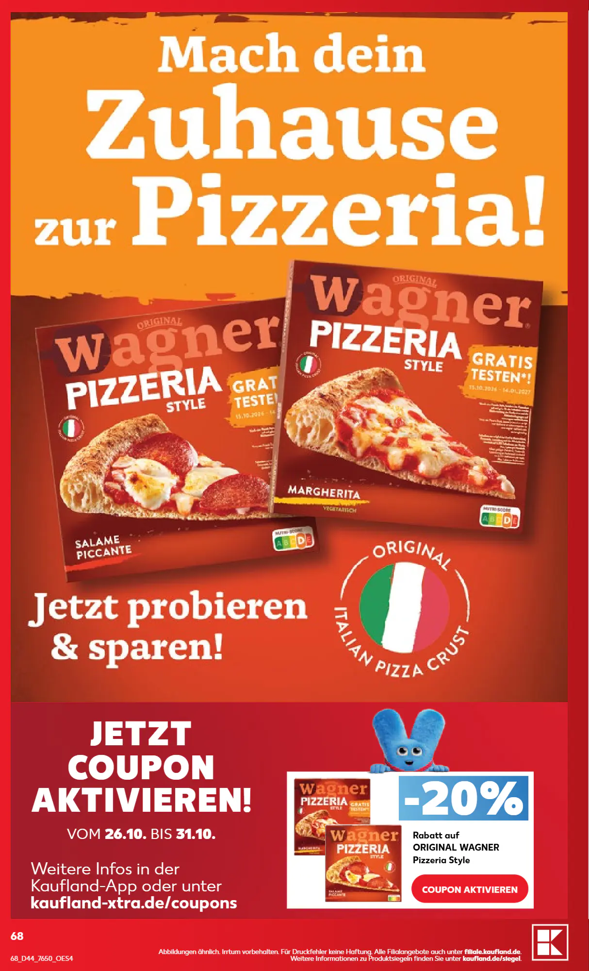 Kaufland Prospekt (ab 26.10.2026) zum Blättern - Seite 68