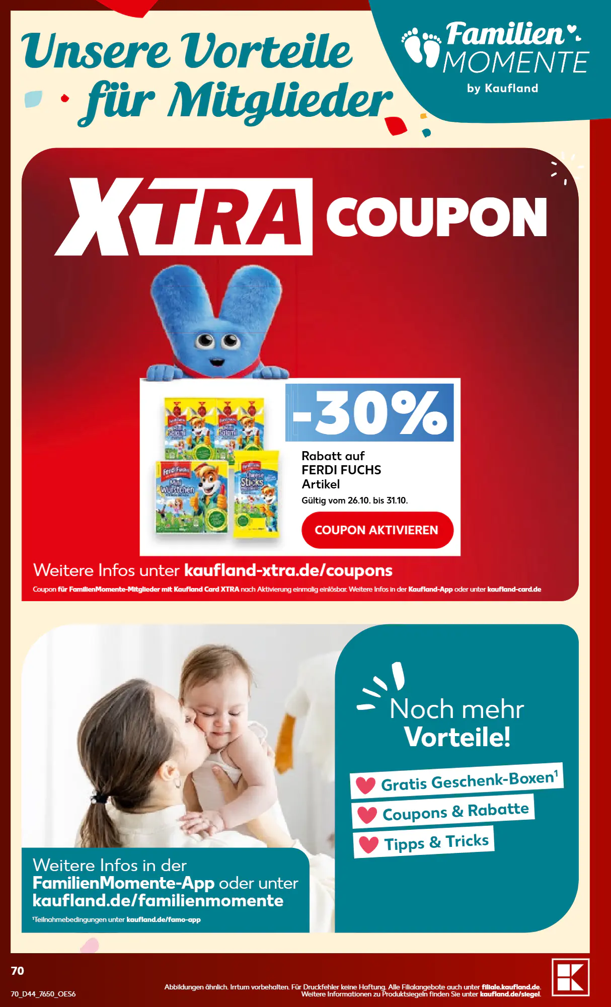 Kaufland Prospekt (ab 26.10.2026) zum Blättern - Seite 70