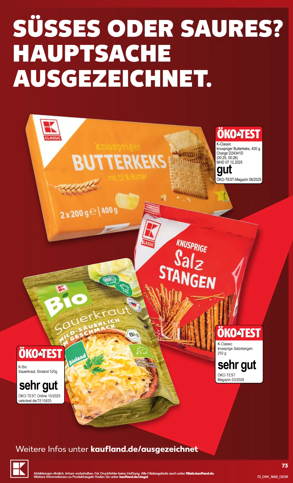 Kaufland Prospekt (ab 26.10.2026) zum Blättern - Seite 73