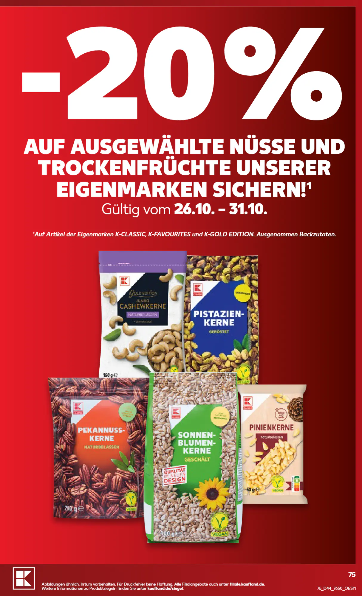Kaufland Prospekt (ab 26.10.2026) zum Blättern - Seite 75