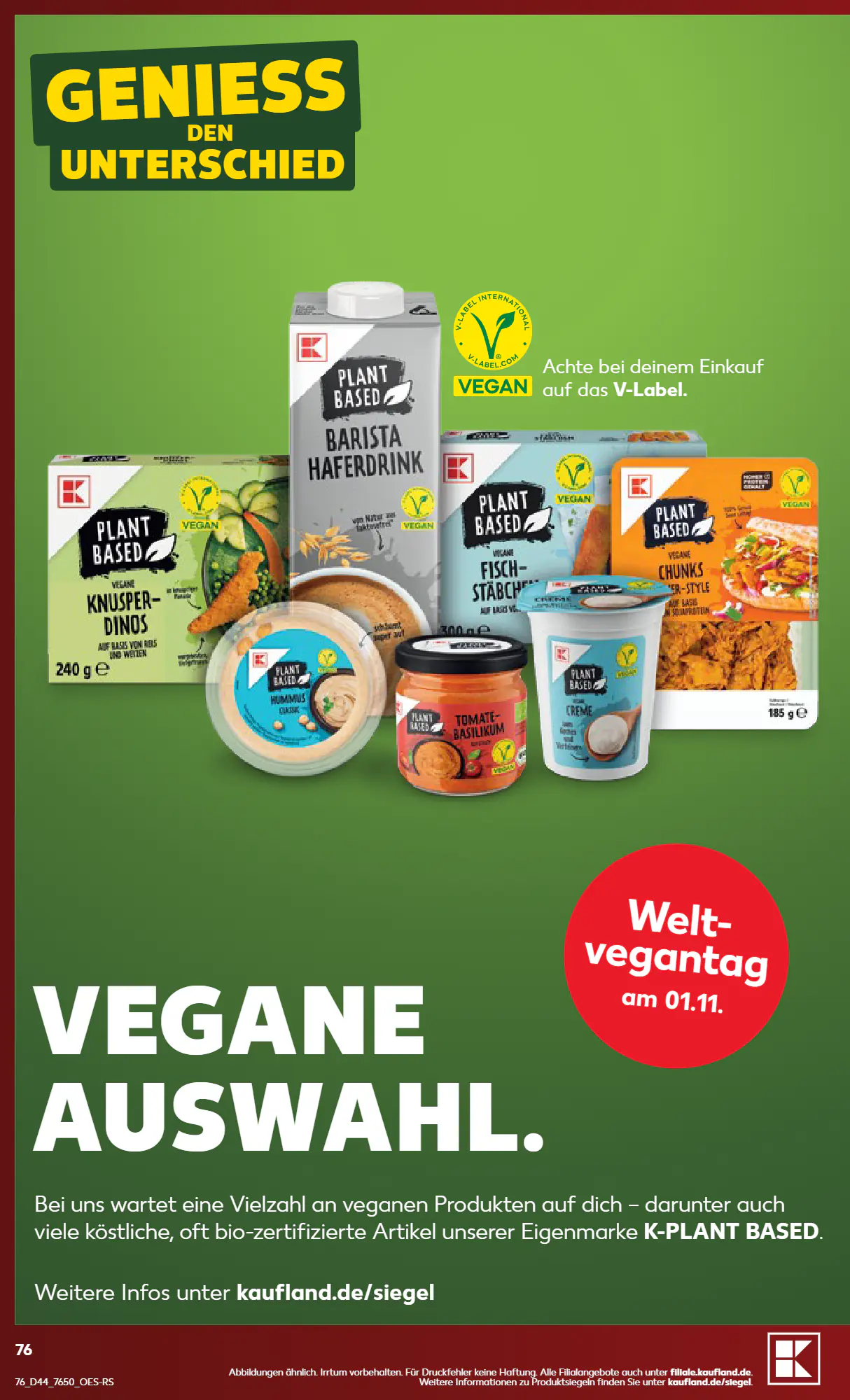 Kaufland Prospekt (ab 26.10.2026) zum Blättern - Seite 76