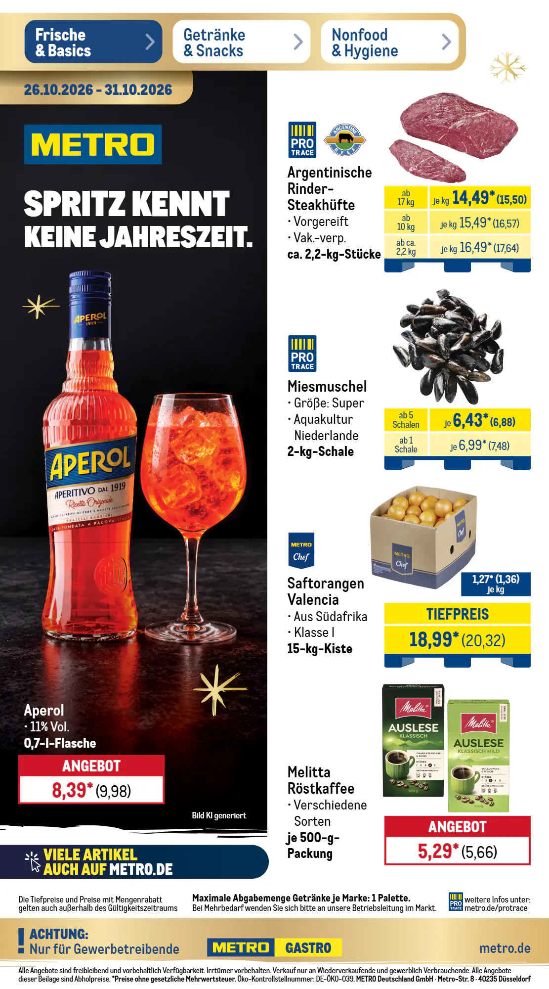 METRO Prospekt (ab 26.10.2026) zum Blättern - Seite 1