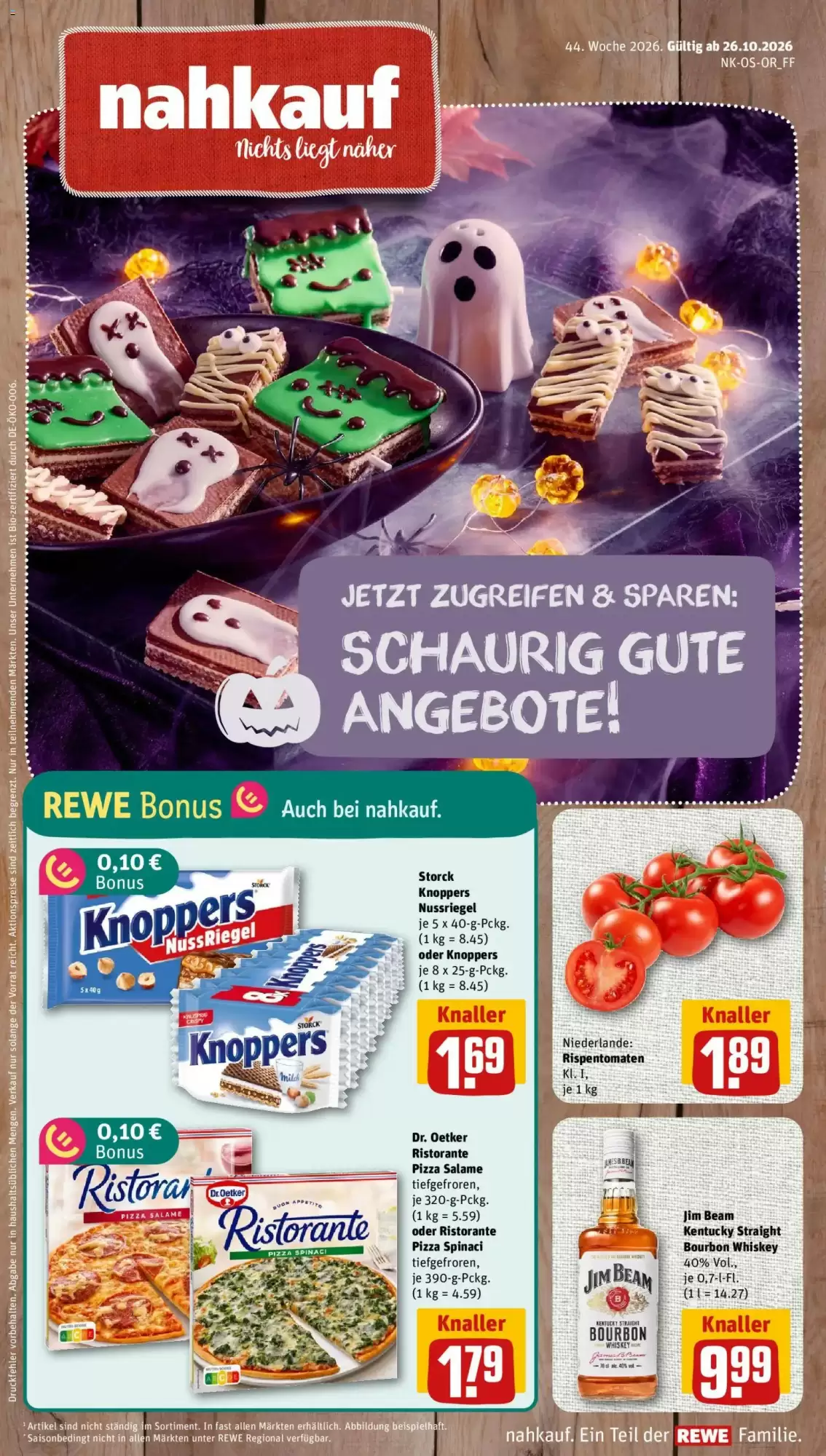 nahkauf Prospekt (ab 26.10.2026) zum Blättern - Seite 1