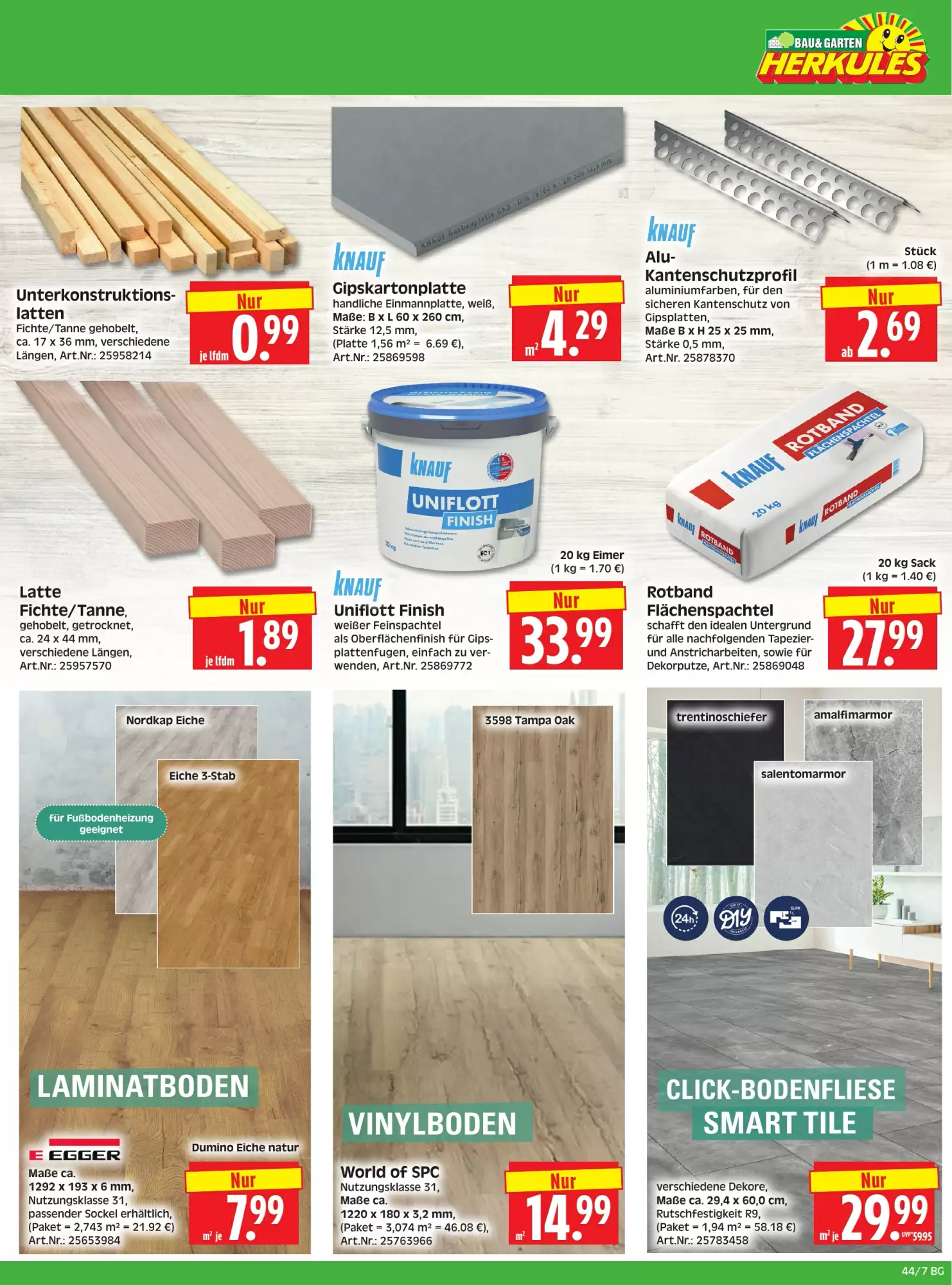 Herkules Baumarkt Prospekt (ab 26.10.2026) zum Blättern - Seite 7