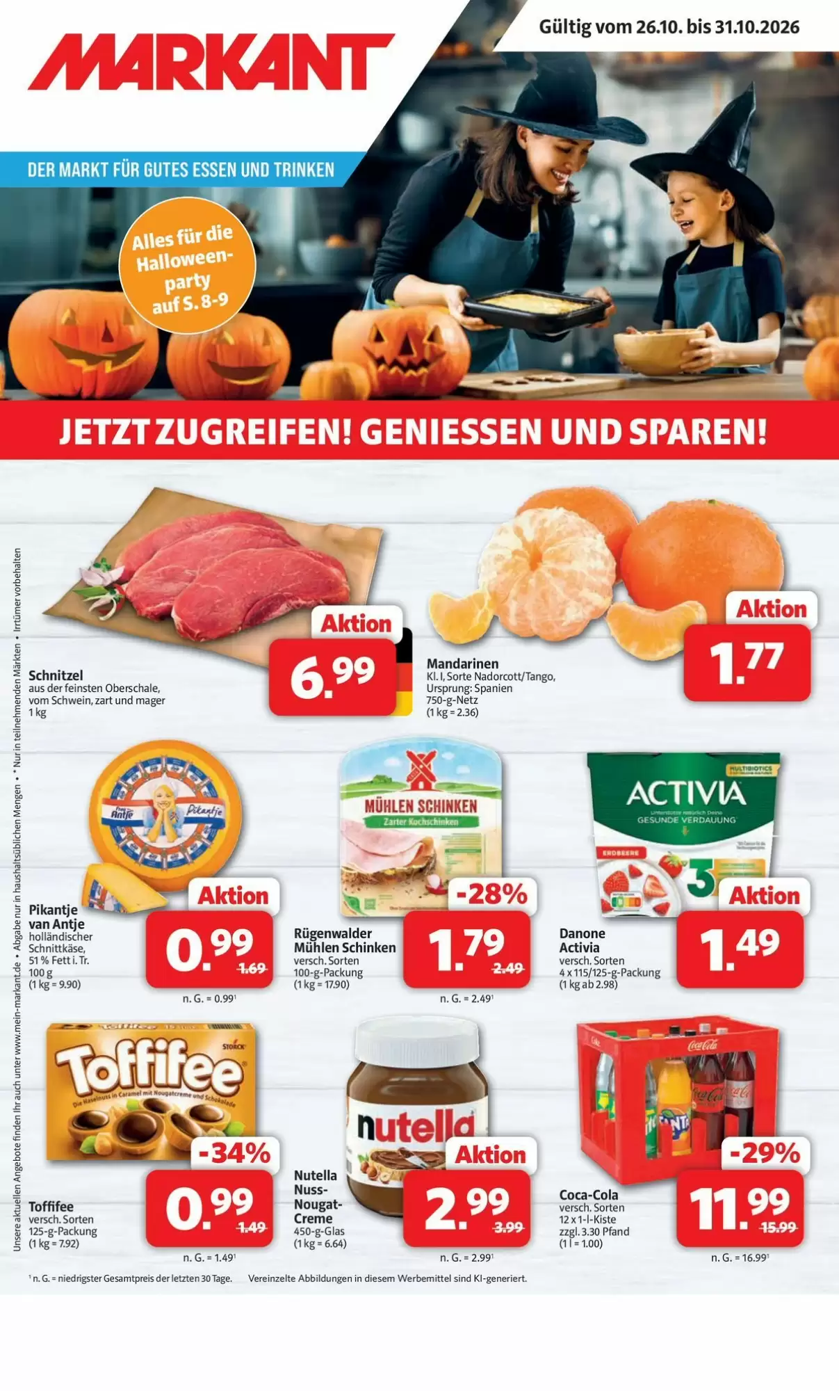 Markant Markt Prospekt (ab 26.10.2026) zum Blättern - Seite 1