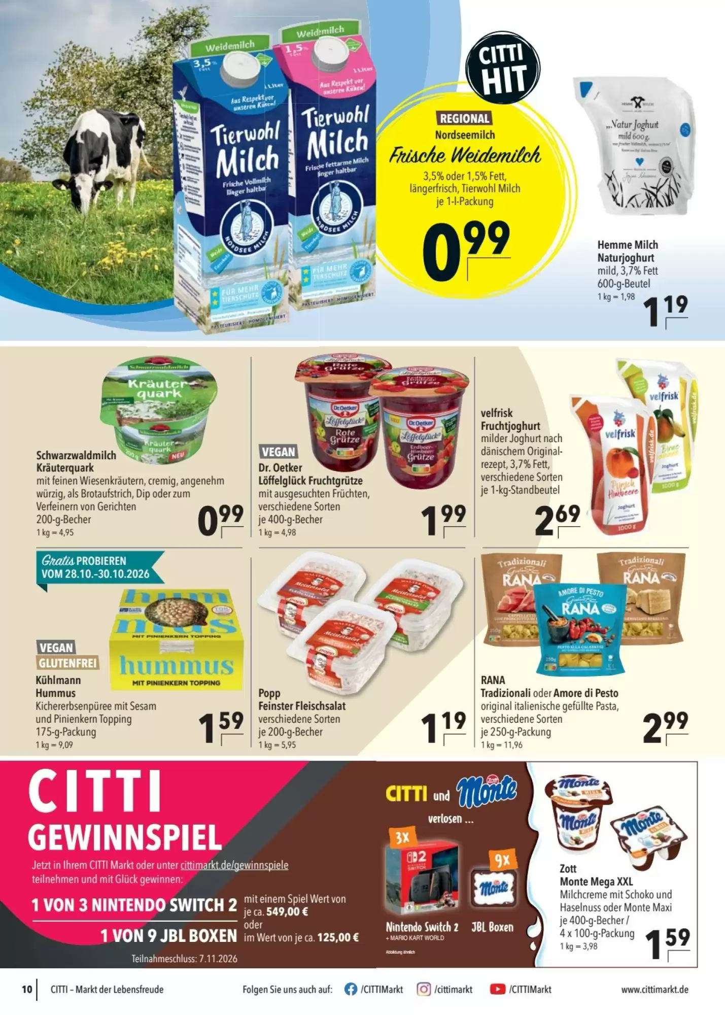 CITTI Markt Prospekt (ab 28.10.2026) zum Blättern - Seite 10
