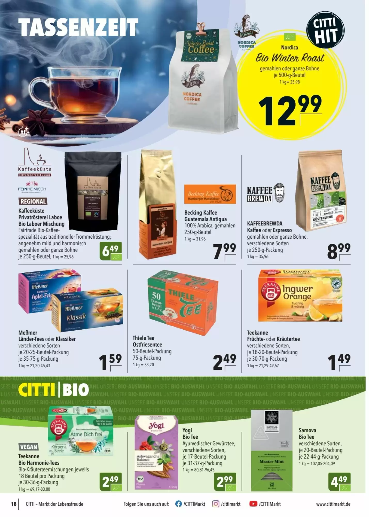 CITTI Markt Prospekt (ab 28.10.2026) zum Blättern - Seite 18