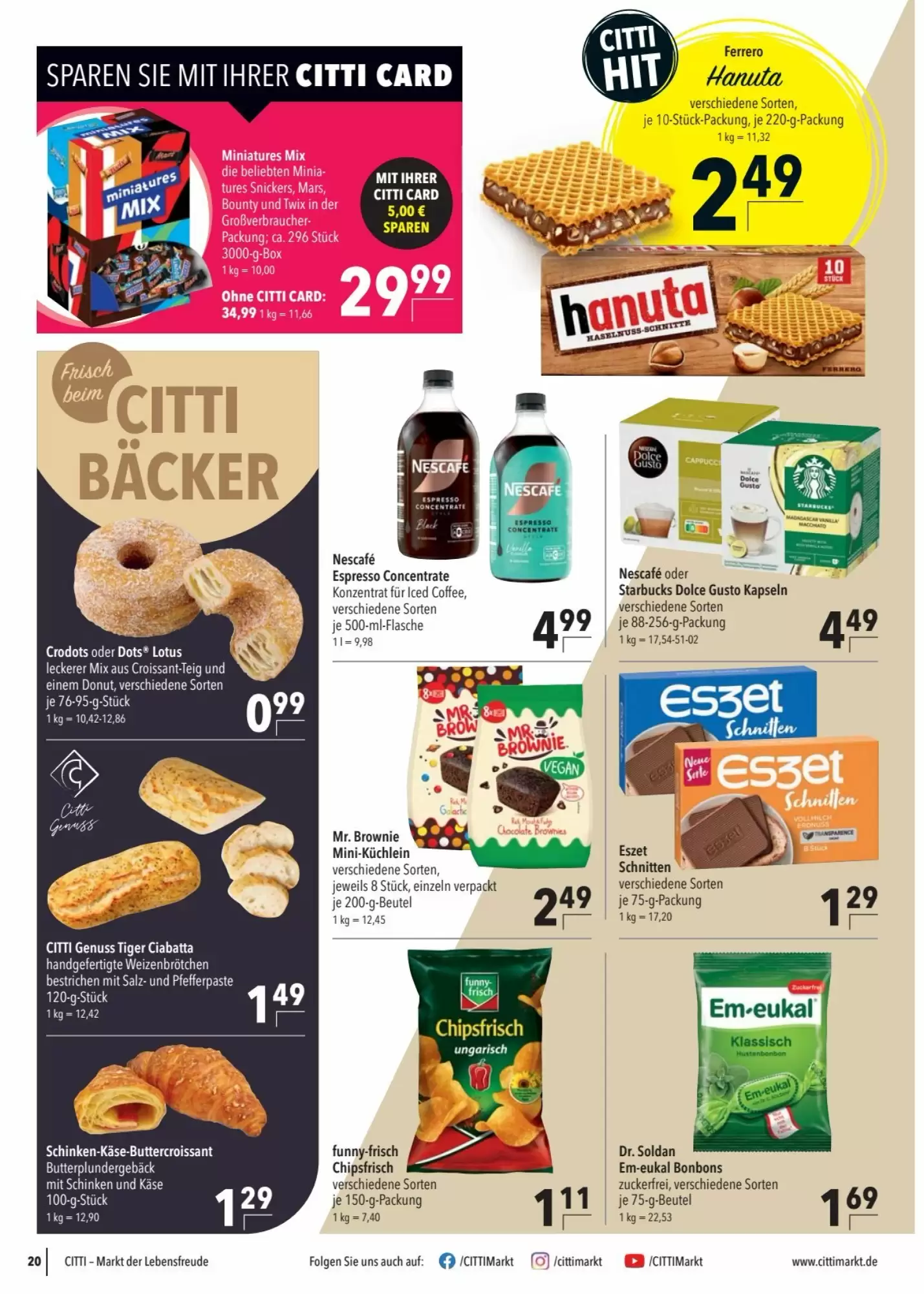 CITTI Markt Prospekt (ab 28.10.2026) zum Blättern - Seite 20