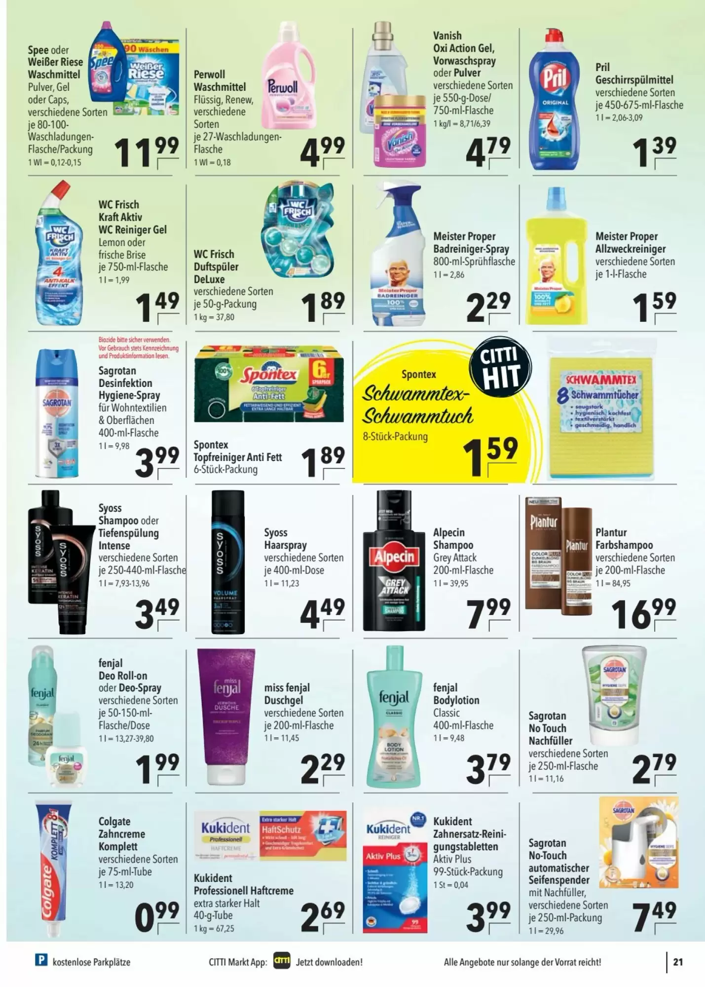 CITTI Markt Prospekt (ab 28.10.2026) zum Blättern - Seite 21