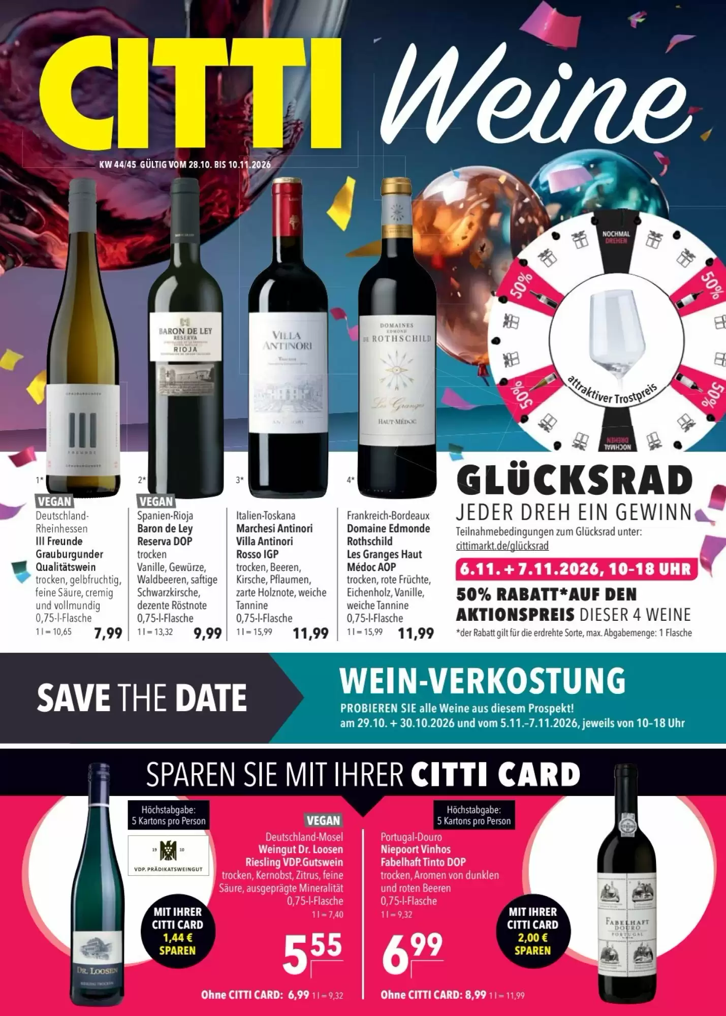 CITTI Markt Prospekt (ab 28.10.2026) zum Blättern - Seite 1