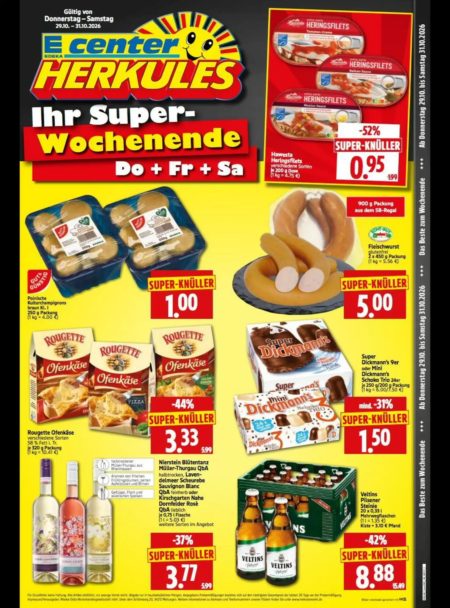 Edeka Herkules Prospekt (ab 29.10.2026) zum Blättern - Seite 1