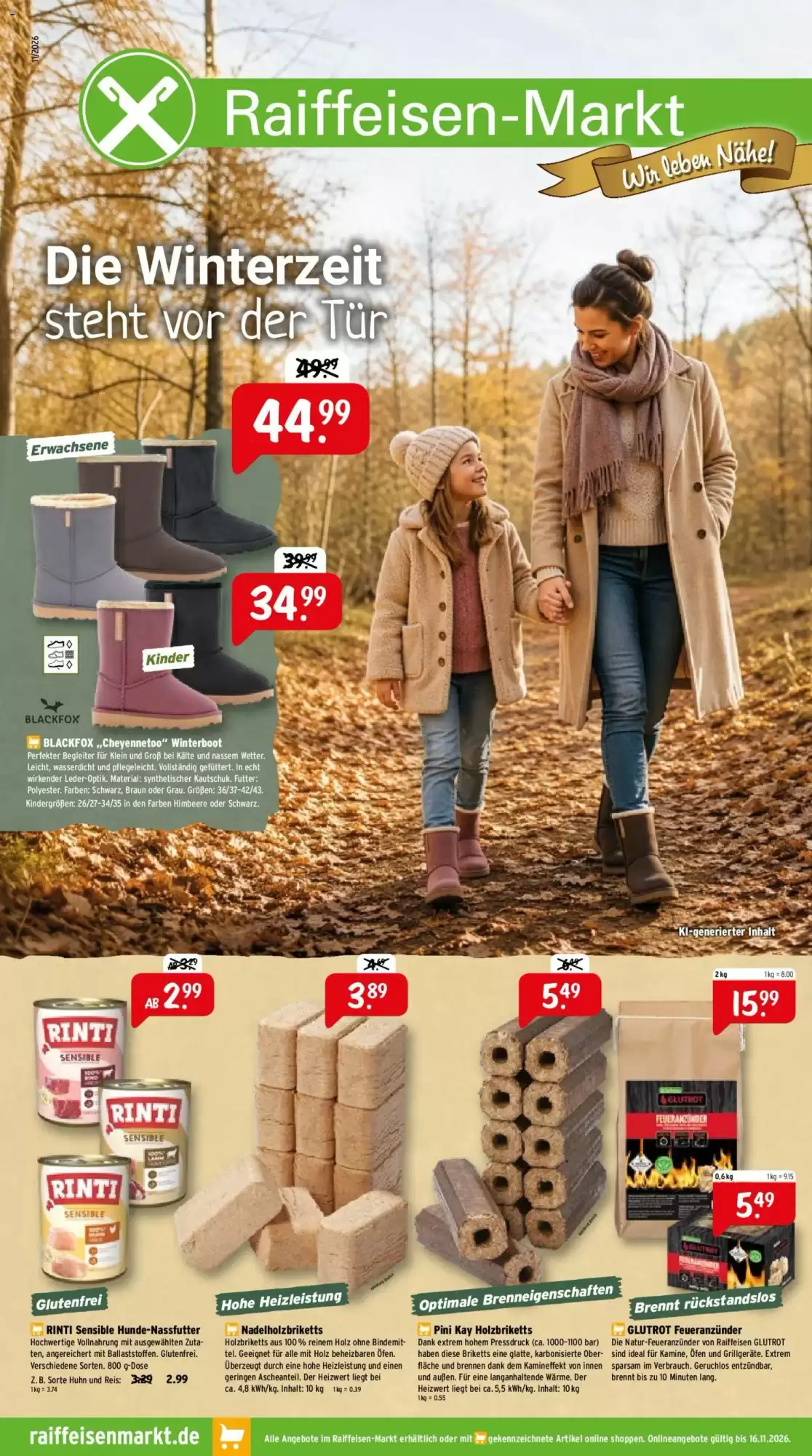 Raiffeisen Markt Prospekt (ab 01.11.2026) zum Blättern - Seite 1