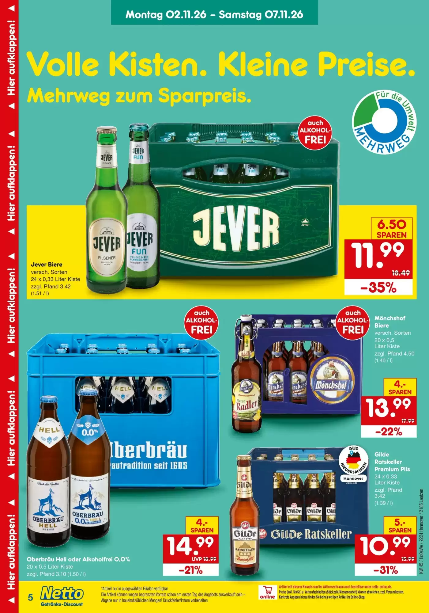 Netto Getränke Discount Prospekt (ab 01.11.2026) zum Blättern - Seite 5
